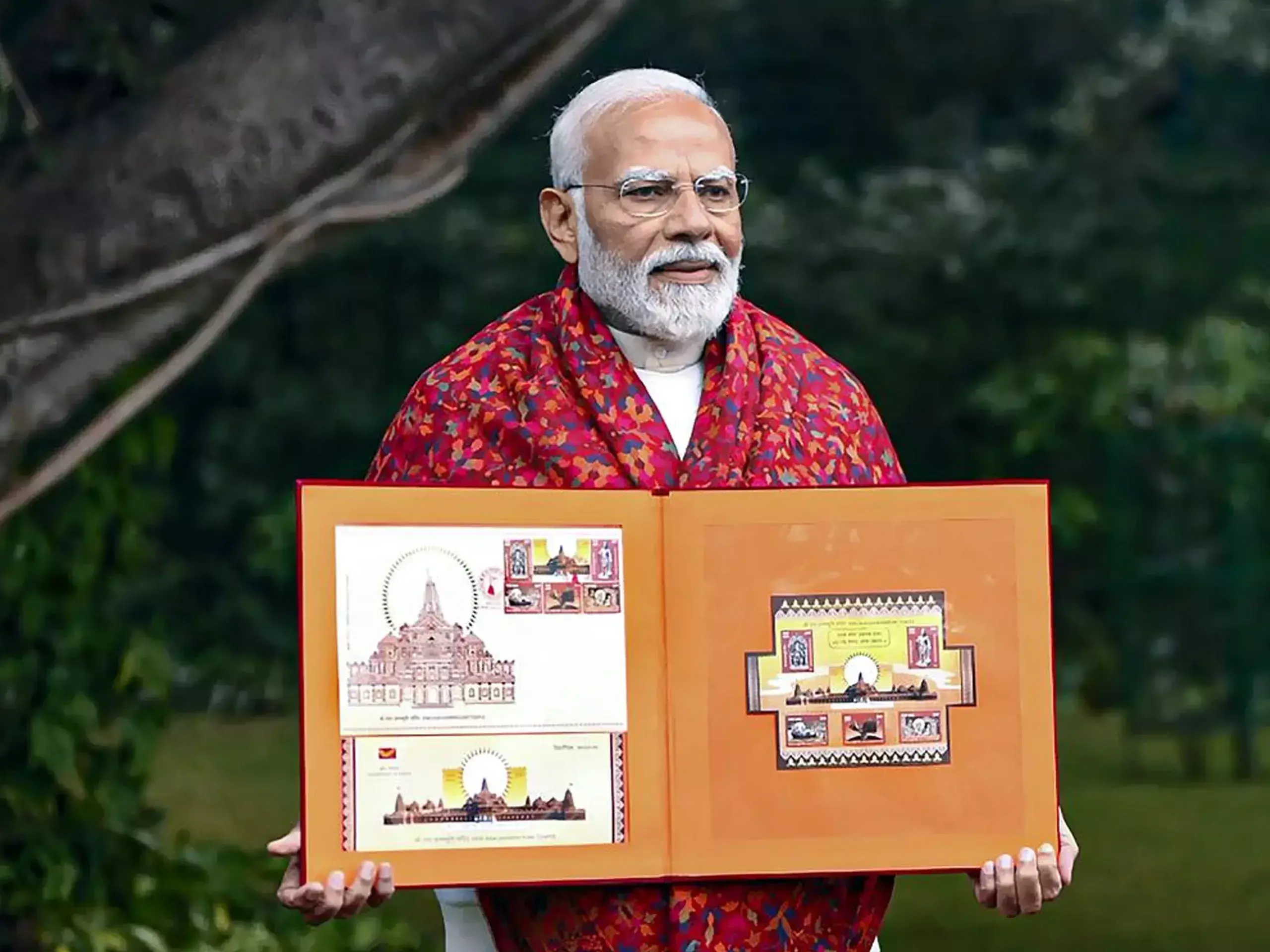 postage stamps dedicated to ram temple in ayodhya were released