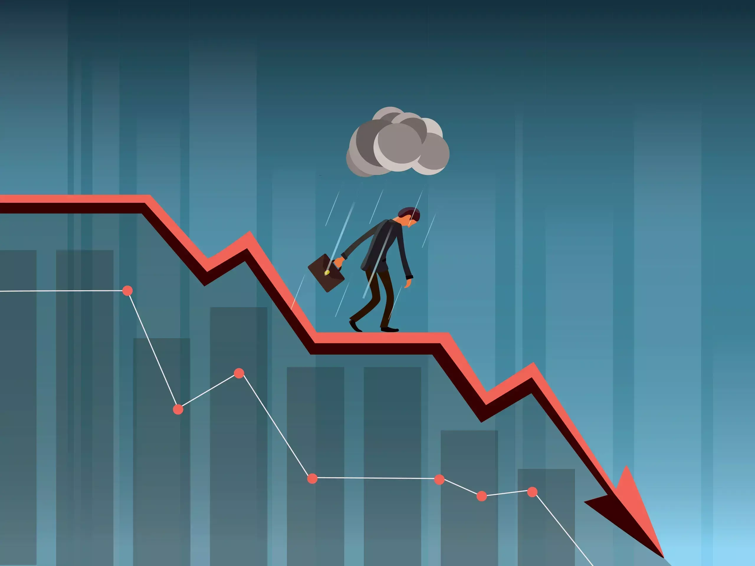 1.67 lakh crore decline in value of 5 top 10 companies