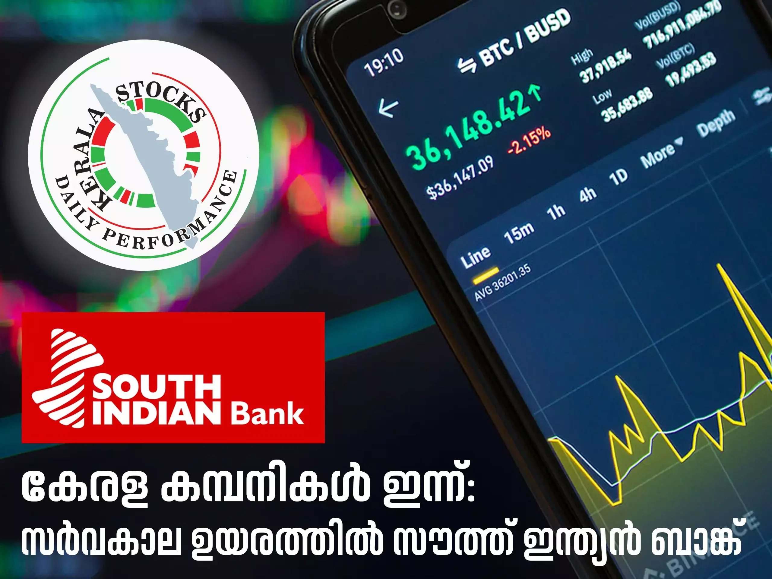 kerala companies today, south indian bank at all-time high