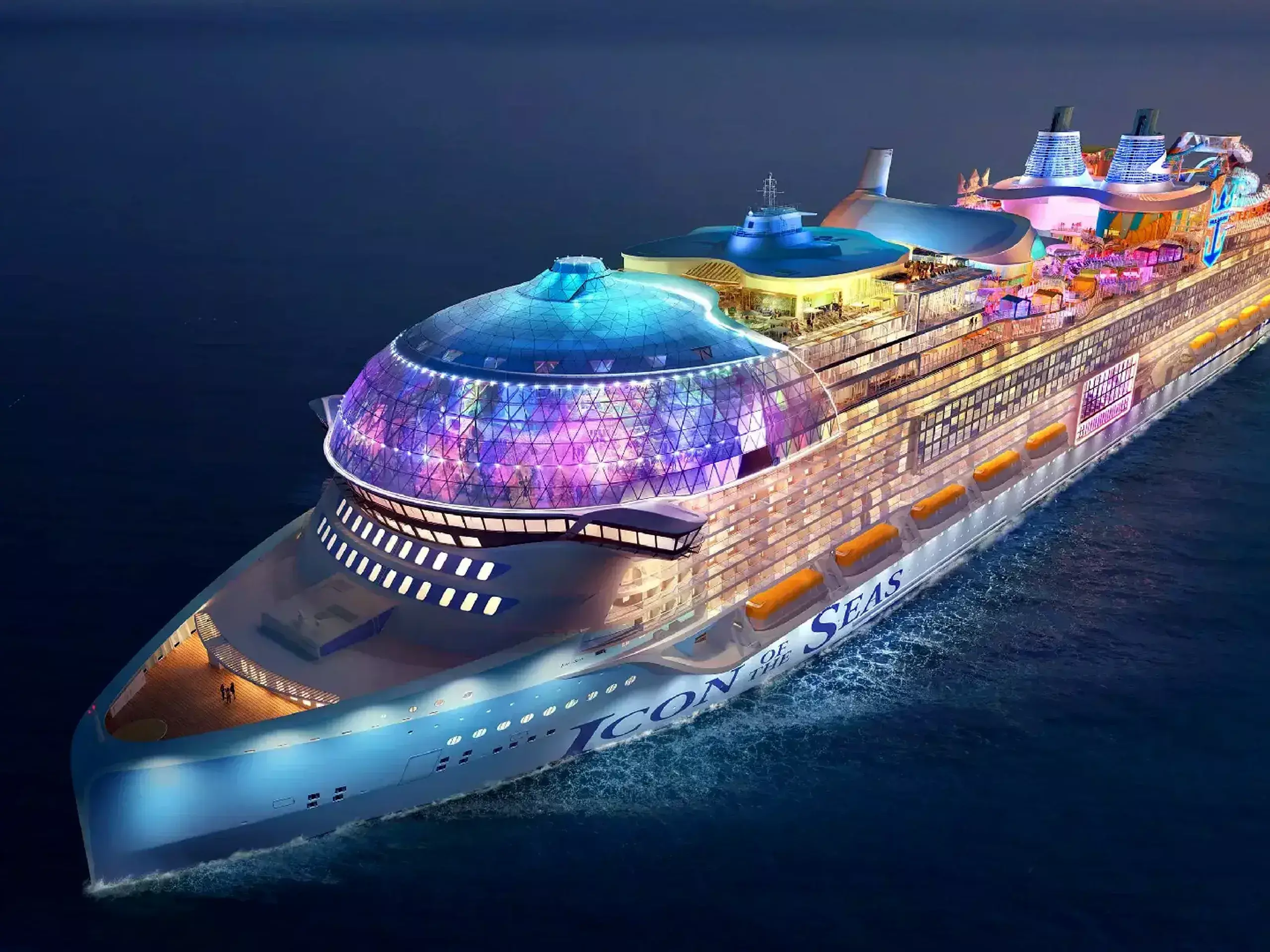 floating palace icon of the seas will make its maiden voyage on the 27th