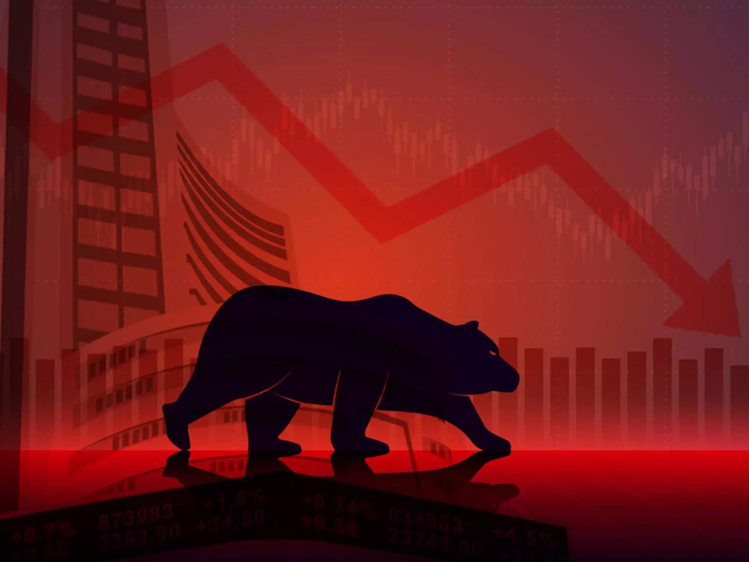 benchmark indices ended in losses