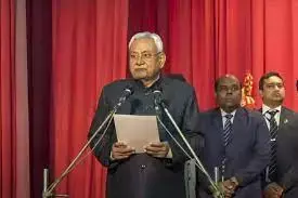 ബിജെപി പിന്താങ്ങി; നിതീഷ് കുമാർ ബിഹാർ മുഖ്യമന്ത്രിയായി