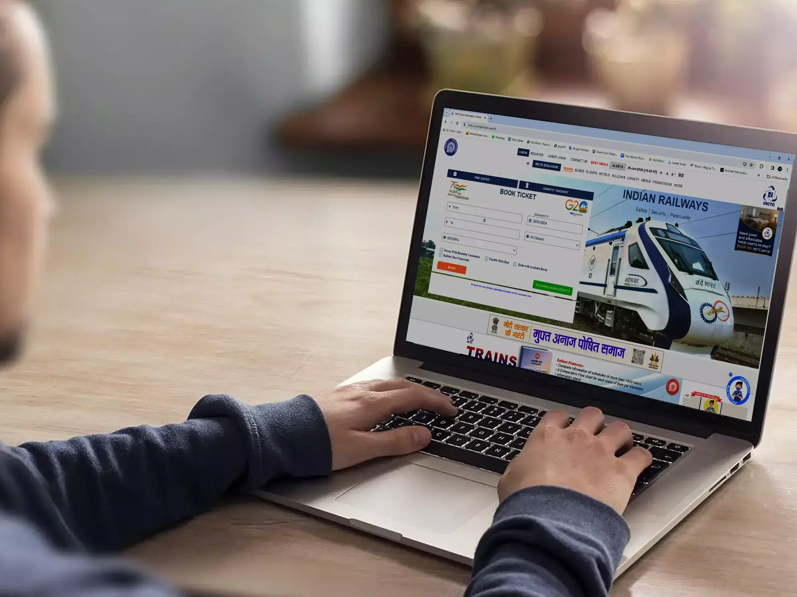 irctc website at fresh run