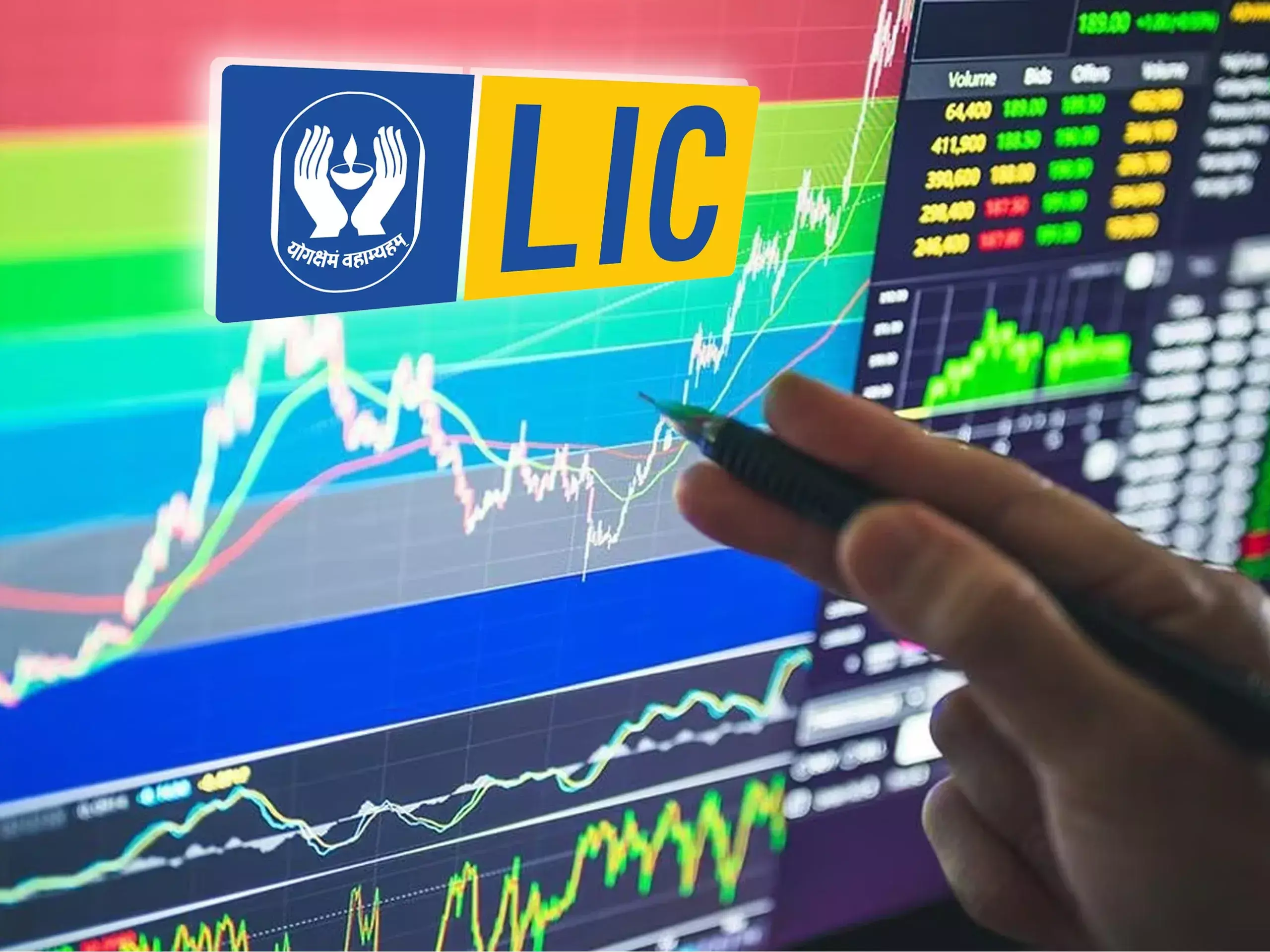 lic shares cross issue price for first time