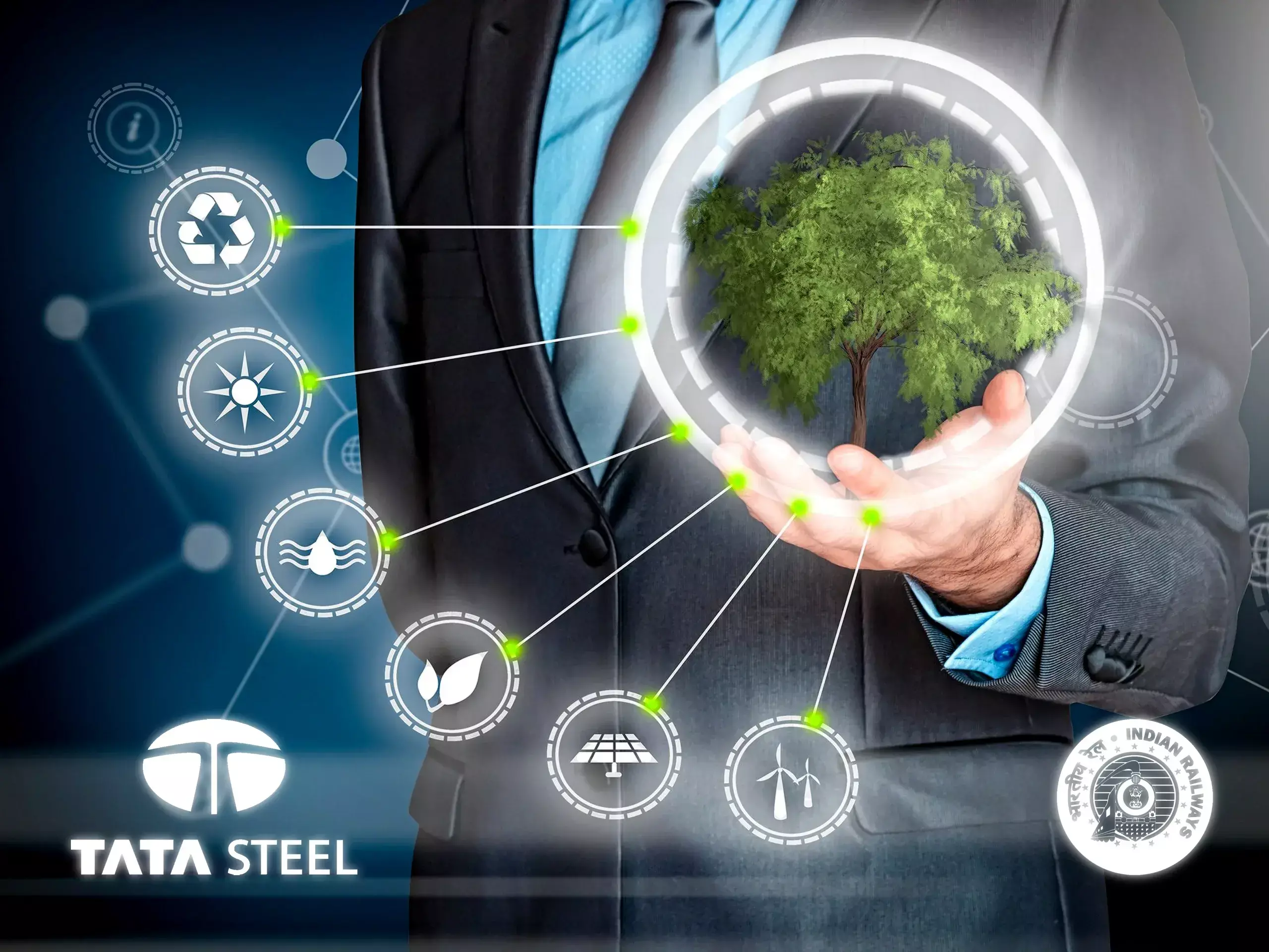 tata steel and railways to collaborate on green infra development