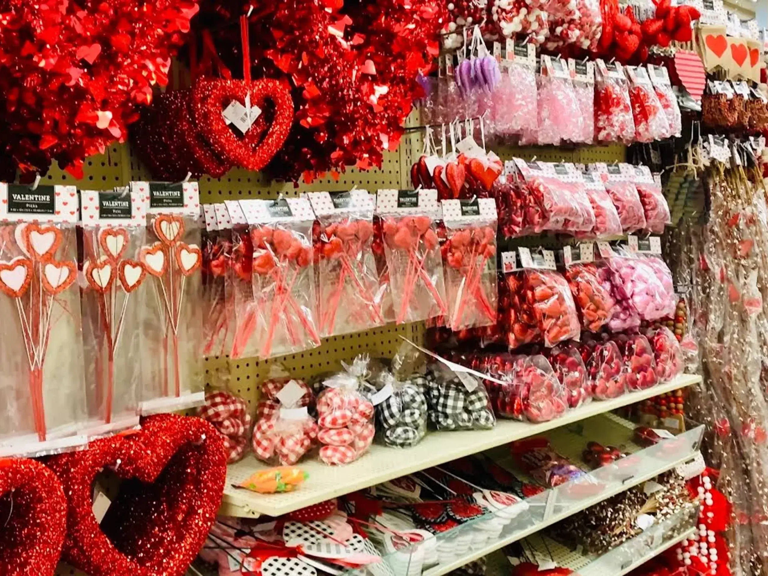 commercial sector with a view on valentines day