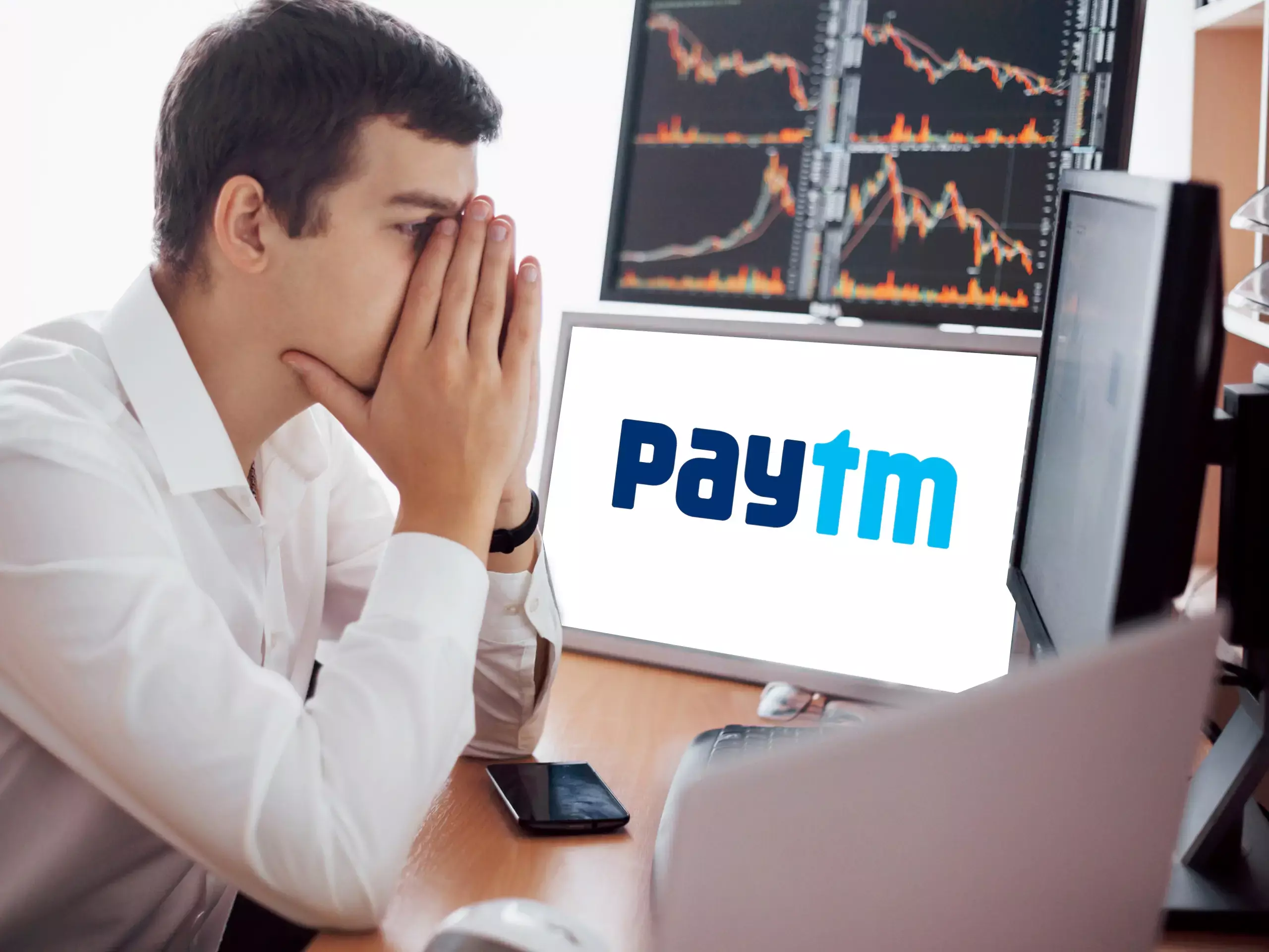 പേടിഎം  ബാങ്കിന് താഴ് വീഴുമോ?. ഓഹരികൾ 52 - ആഴ്ചയിലെ താഴ്ന്ന നിലയിൽ