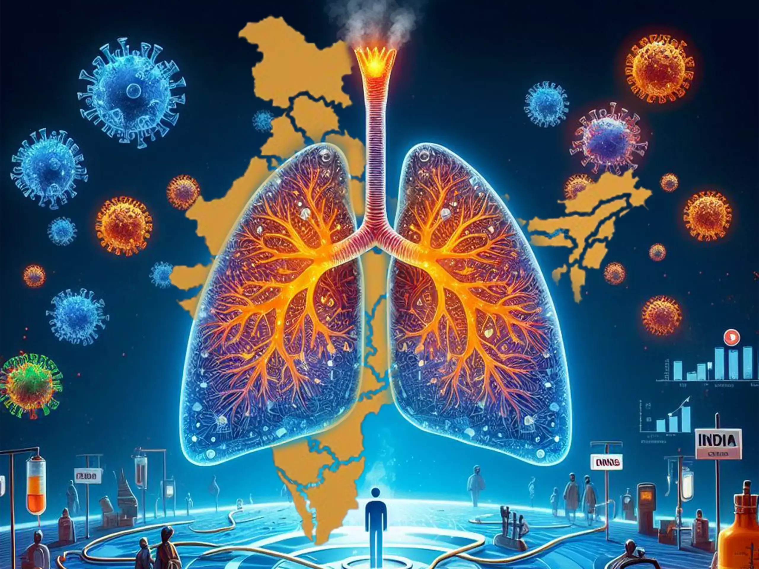 കോവിഡ്19 ശേഷവും ശ്വാസകോശ രോഗങ്ങള്‍ അലട്ടുന്നത് ഇന്ത്യക്കാരെ
