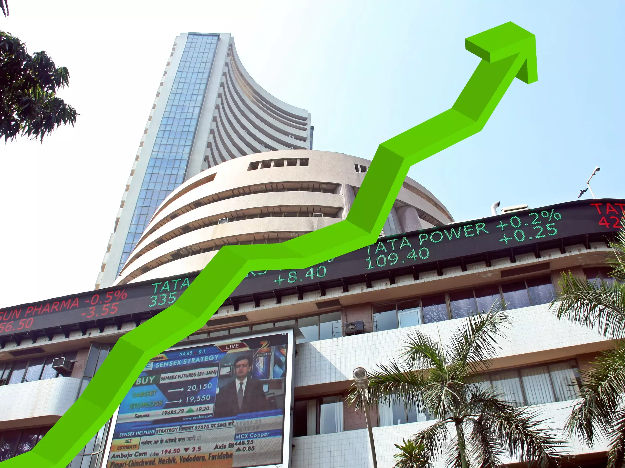 Sensex up 100 points, Nifty at new highs