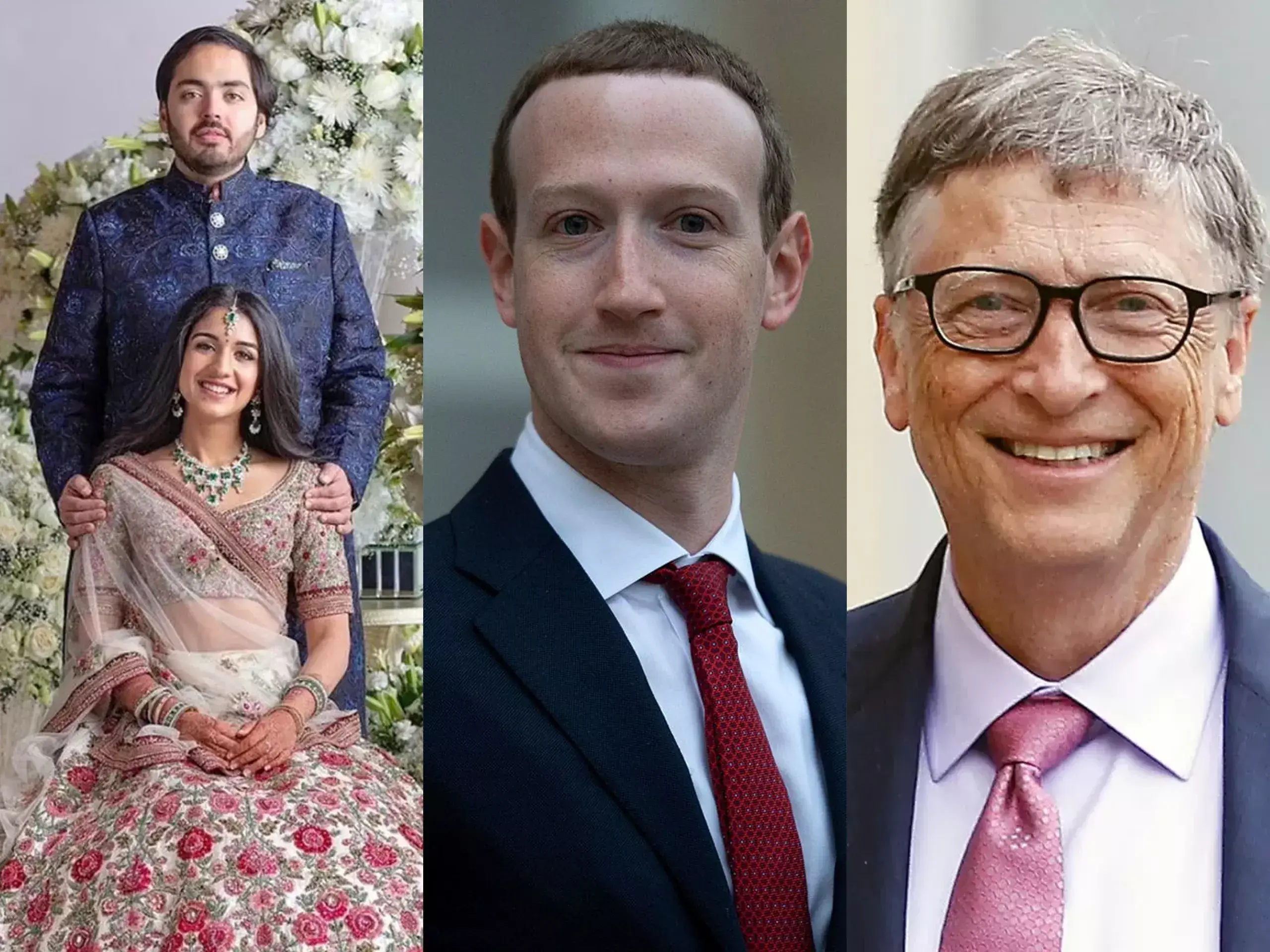 an ambani kalyanam in a festive mood, zuckerberg and bill gates arrive