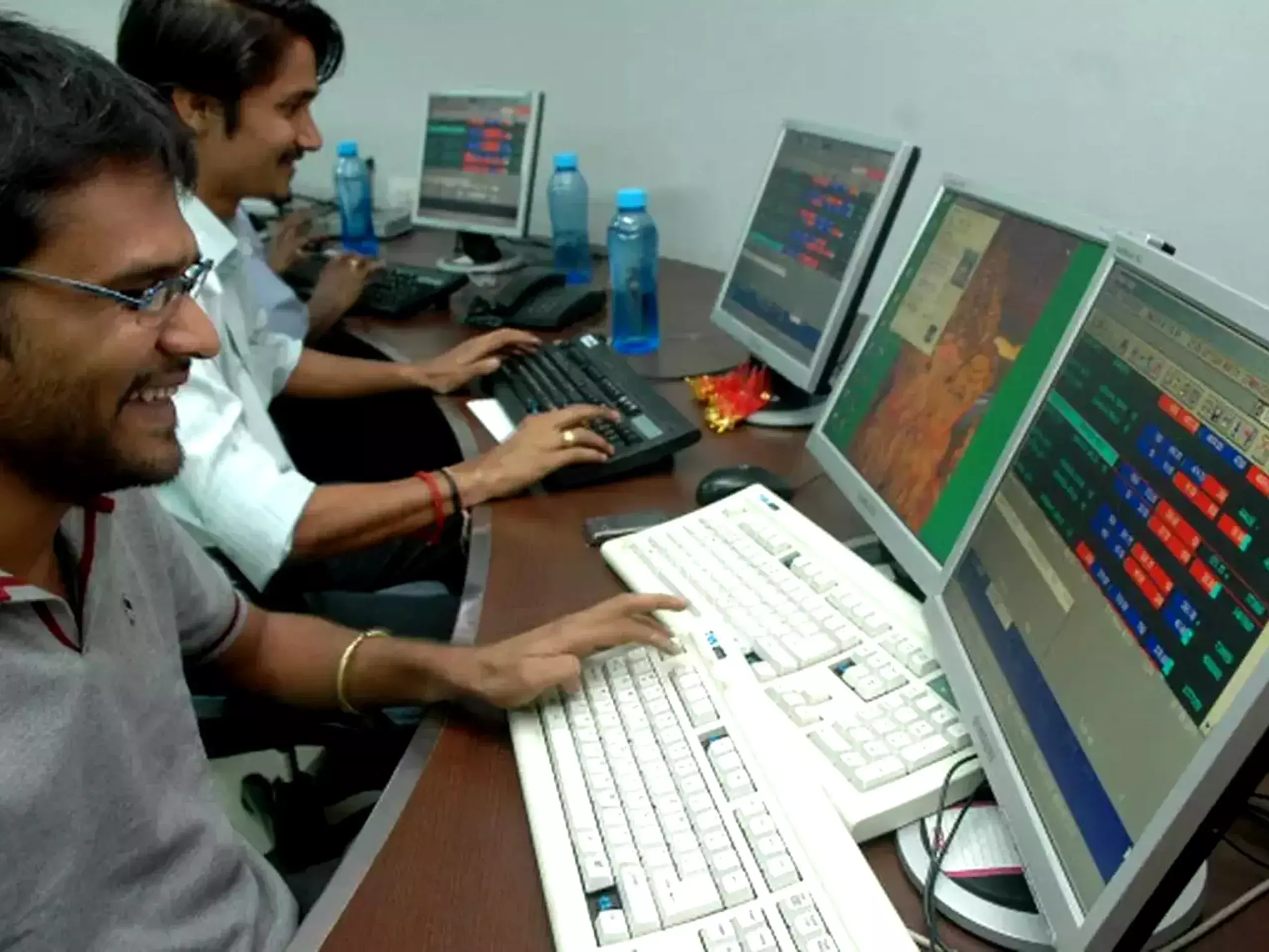 right at the peak of market gains