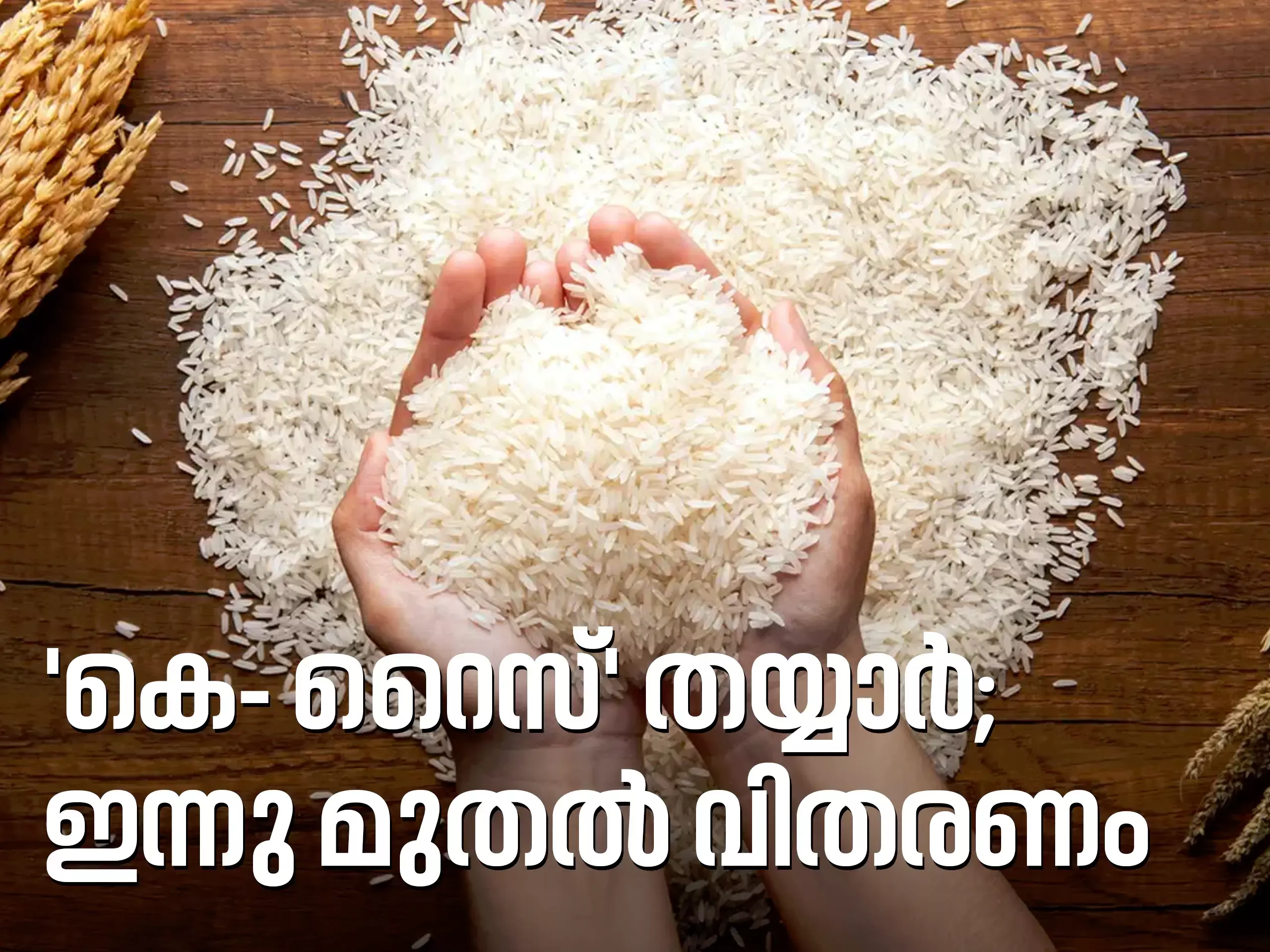 ഭാരത് അരിക്ക് എതിരാളിയായി,കെ- റൈസ് വിൽപ്പന ഇന്ന് മുതൽ