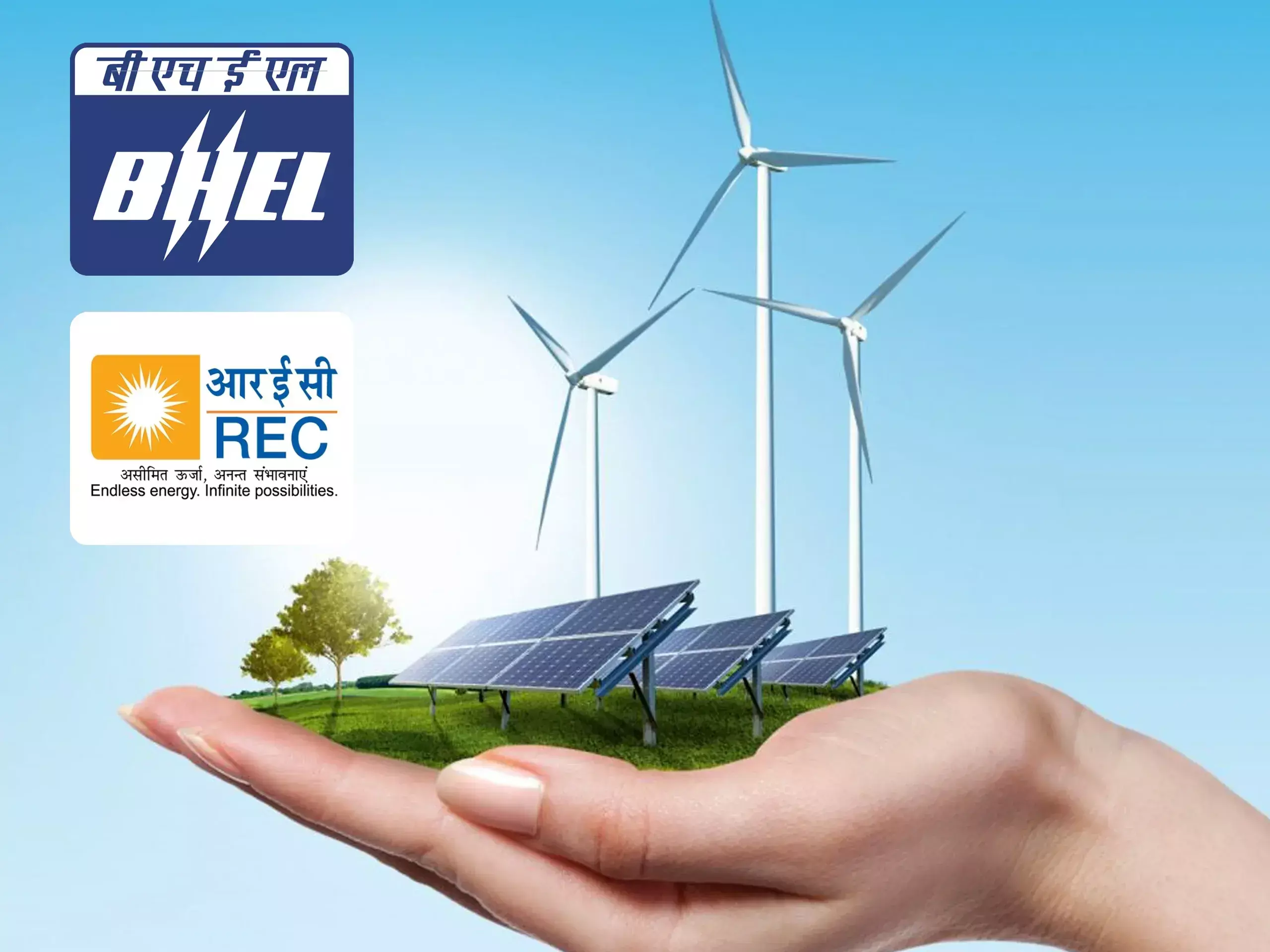 rec and bhel join hands for renewable energy projects
