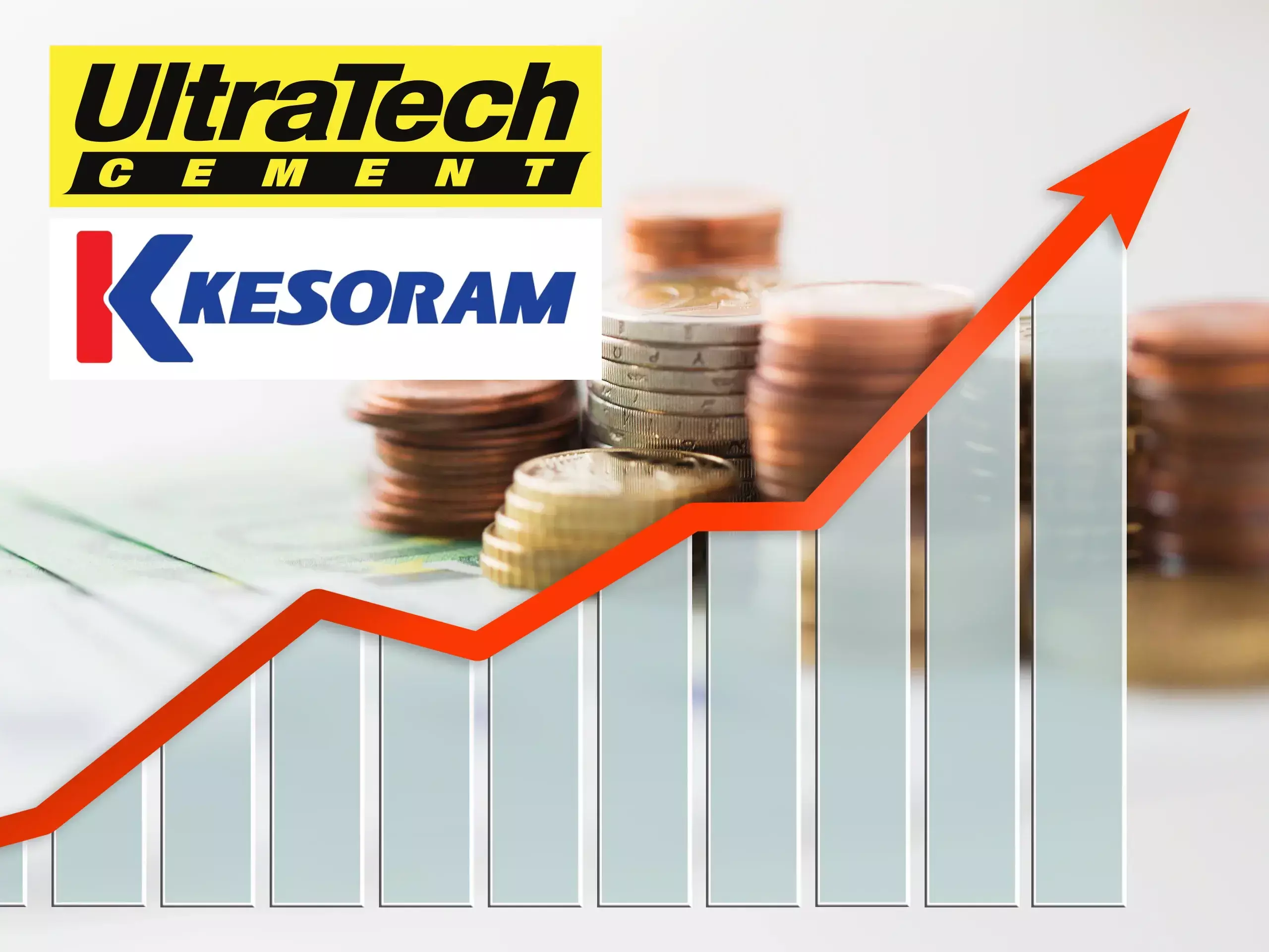 ultratech cement shares on the rise