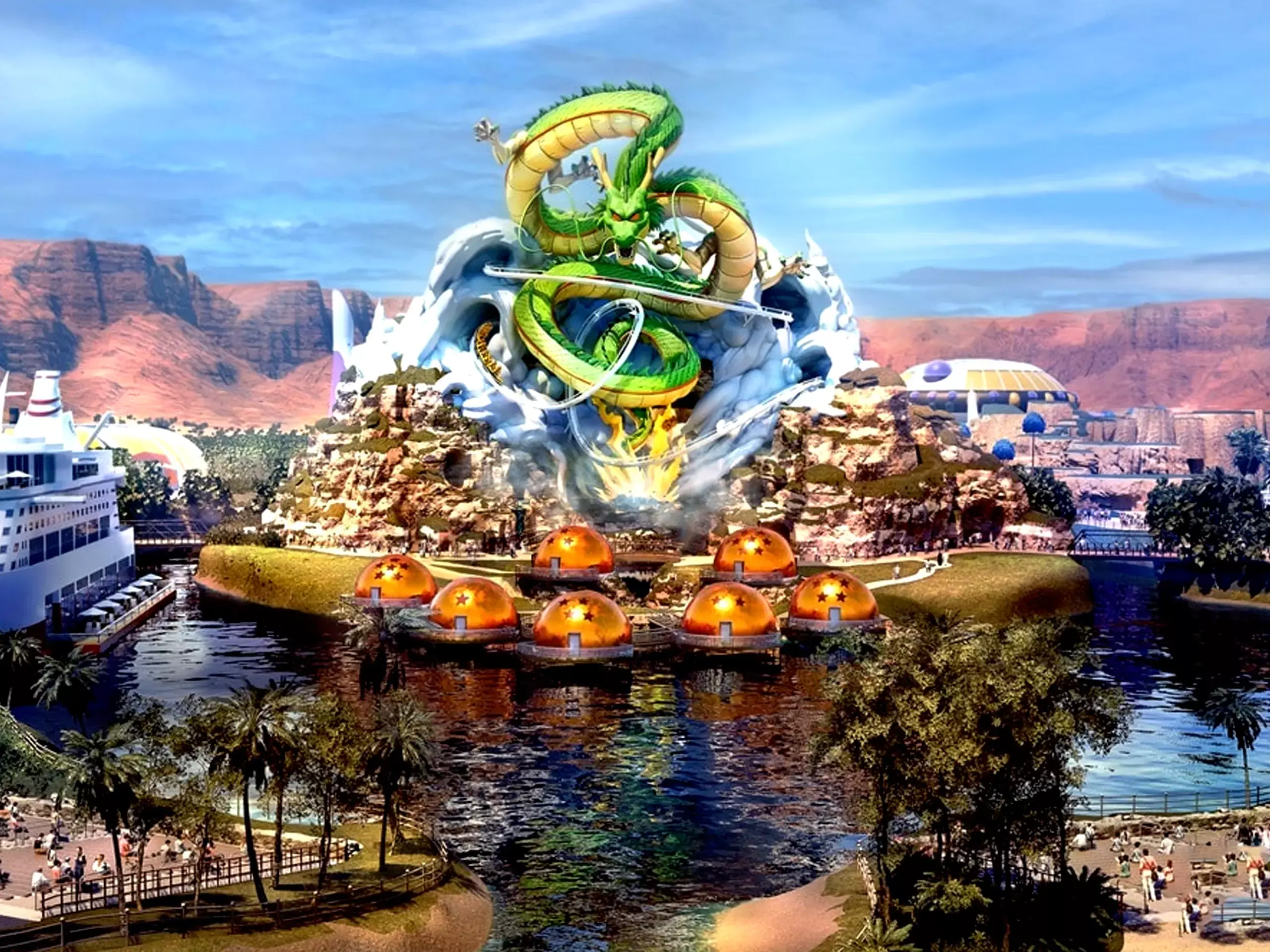 ലോകത്തിലെ ആദ്യത്തെ ഡ്രാഗണ്‍ ബോള്‍ തീം പാര്‍ക്ക് സൗദിയിലെ ക്വിദ്ദിയ സിറ്റിയില്‍