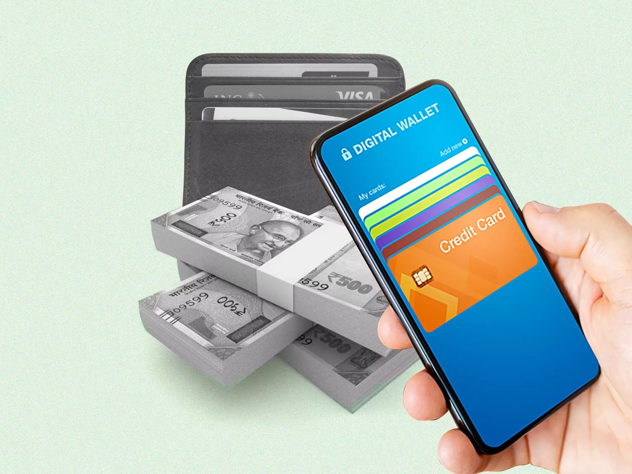 cash and card usage is decreasing, mobile wallet usage is increasing