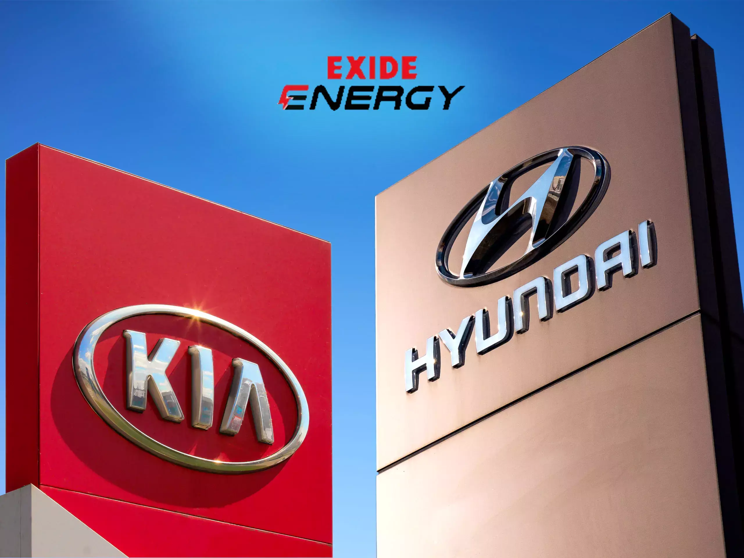 hyundai and kia join hands with exide energy