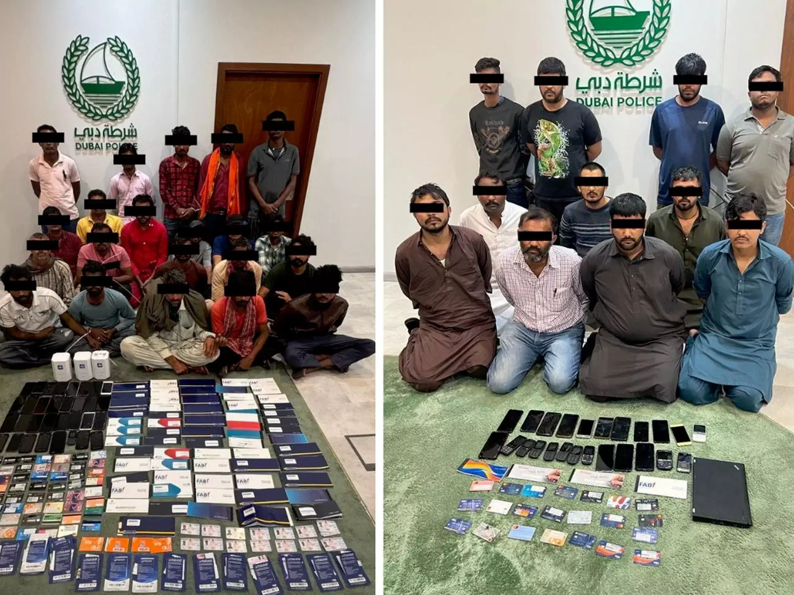 dubai, 494 people arrested in cases of phone fraud targeting bank customers