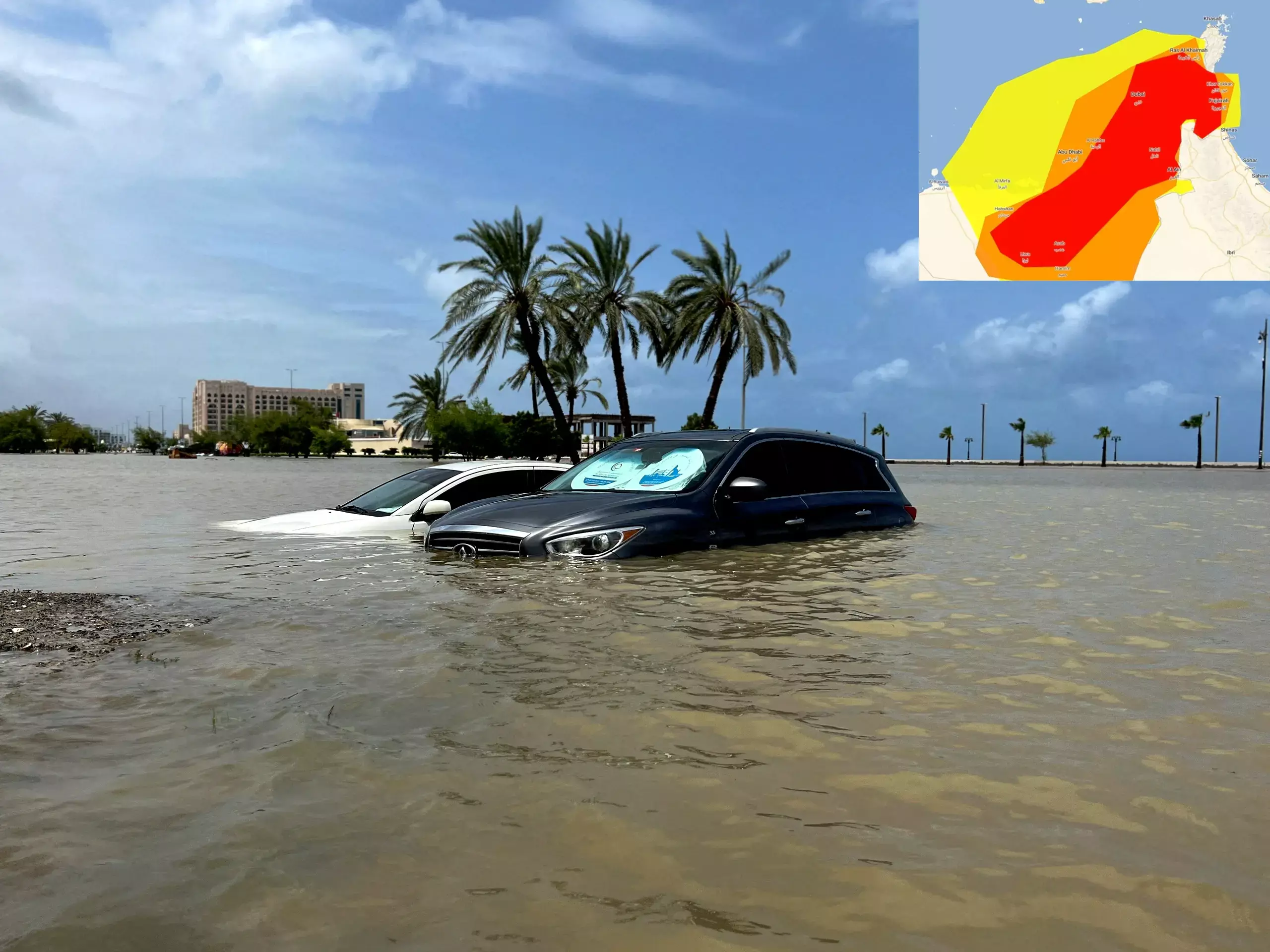 മഴ കനത്തു : യുഎഇയിൽ റെഡ് അലർട്ട്, വിമാനങ്ങൾ റദ്ദാക്കി