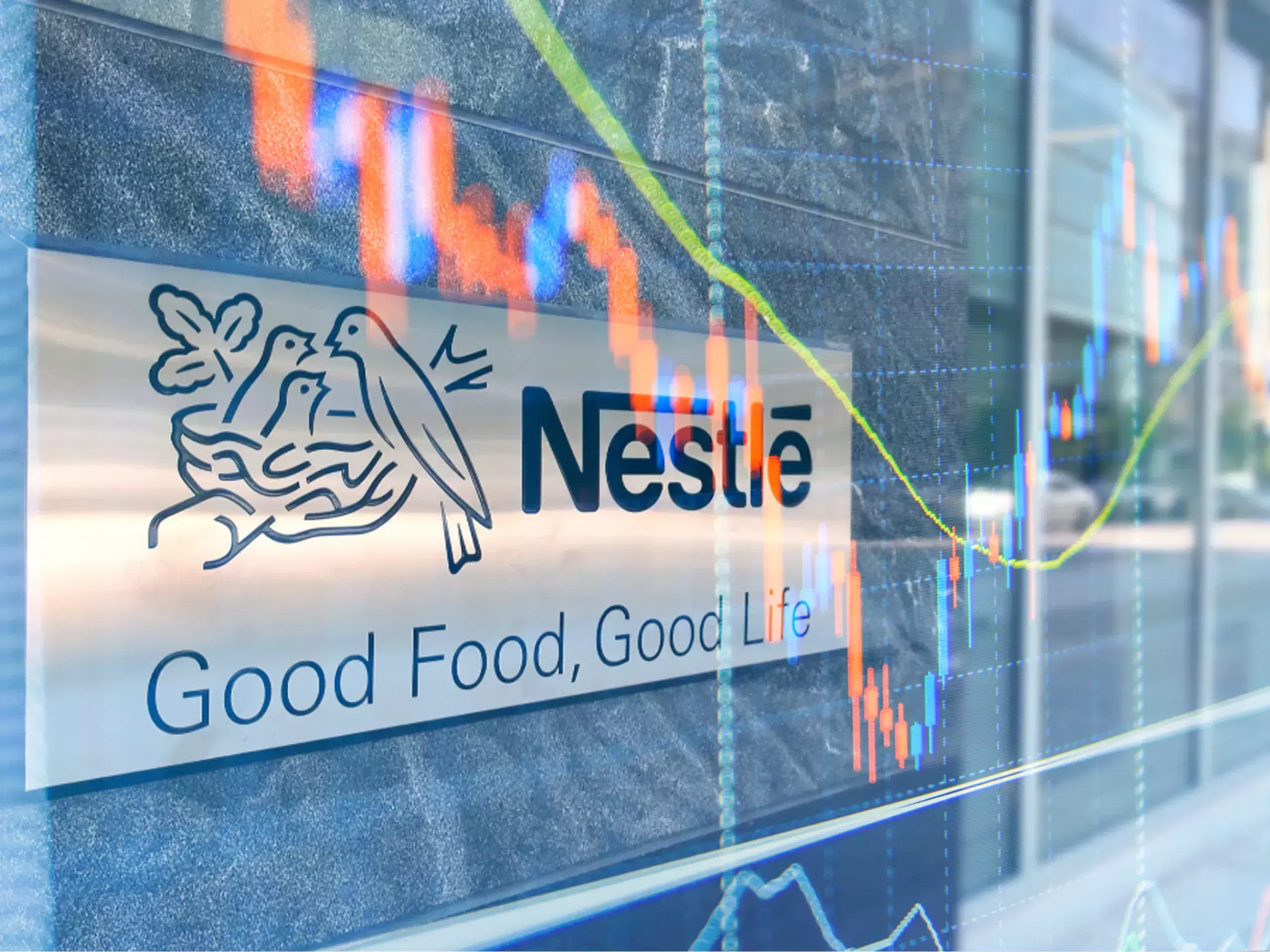 nestlé shares fall sharply