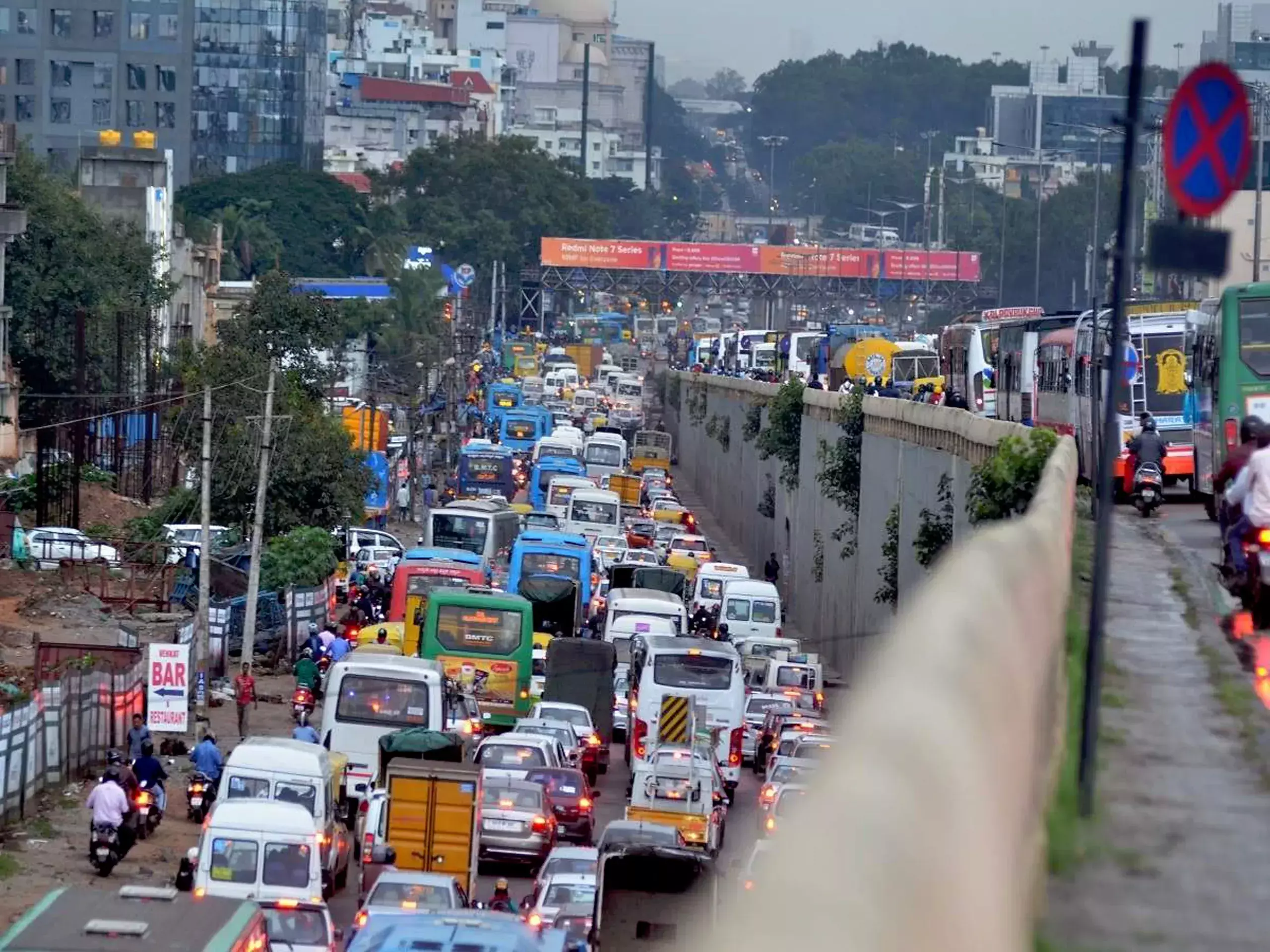 app is coming to know the traffic jam in bengaluru city in advance