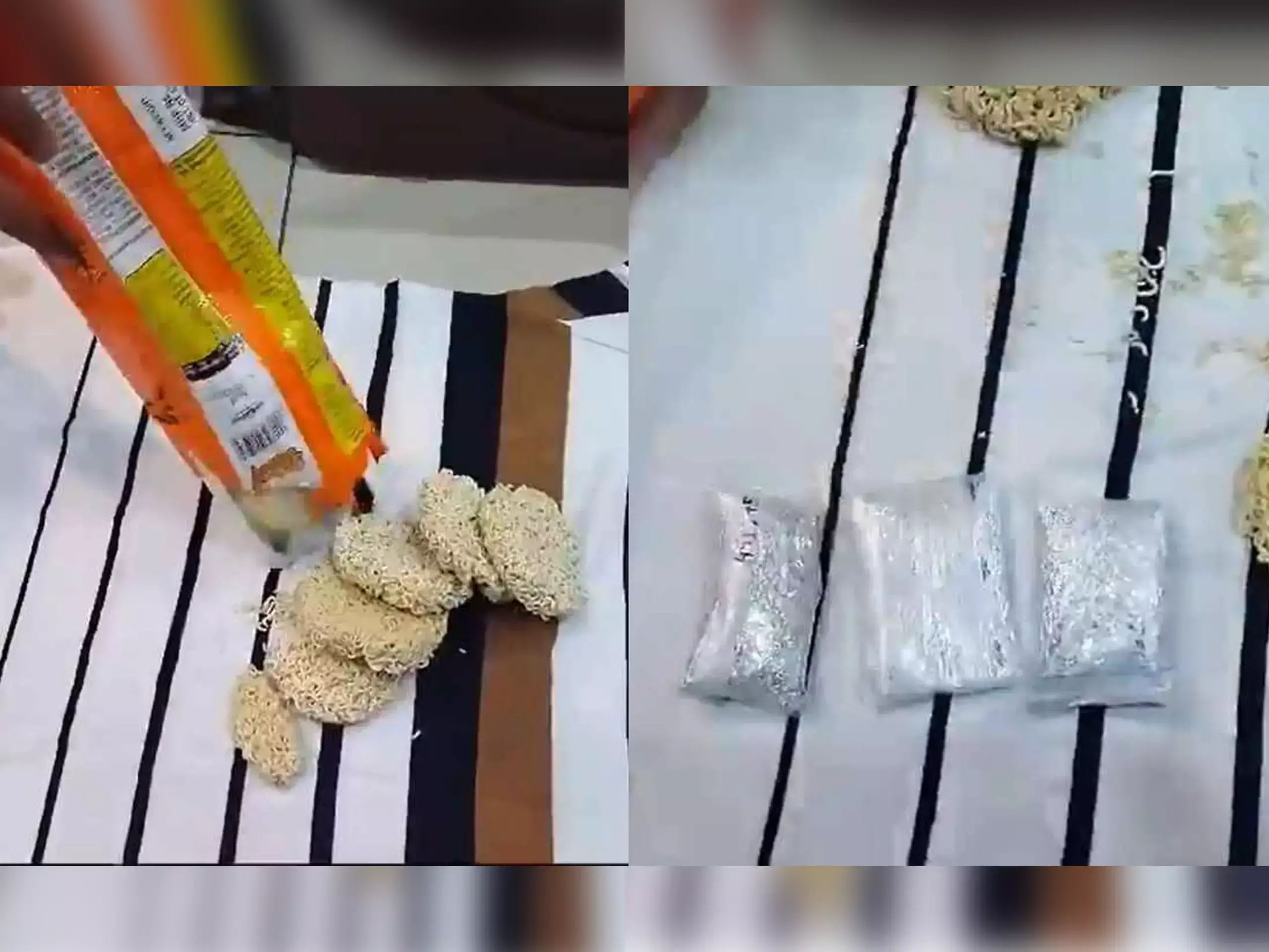 6.46 കോടിയുടെ ഡയമണ്ട് നൂഡില്‍സില്‍ കണ്ടെത്തി