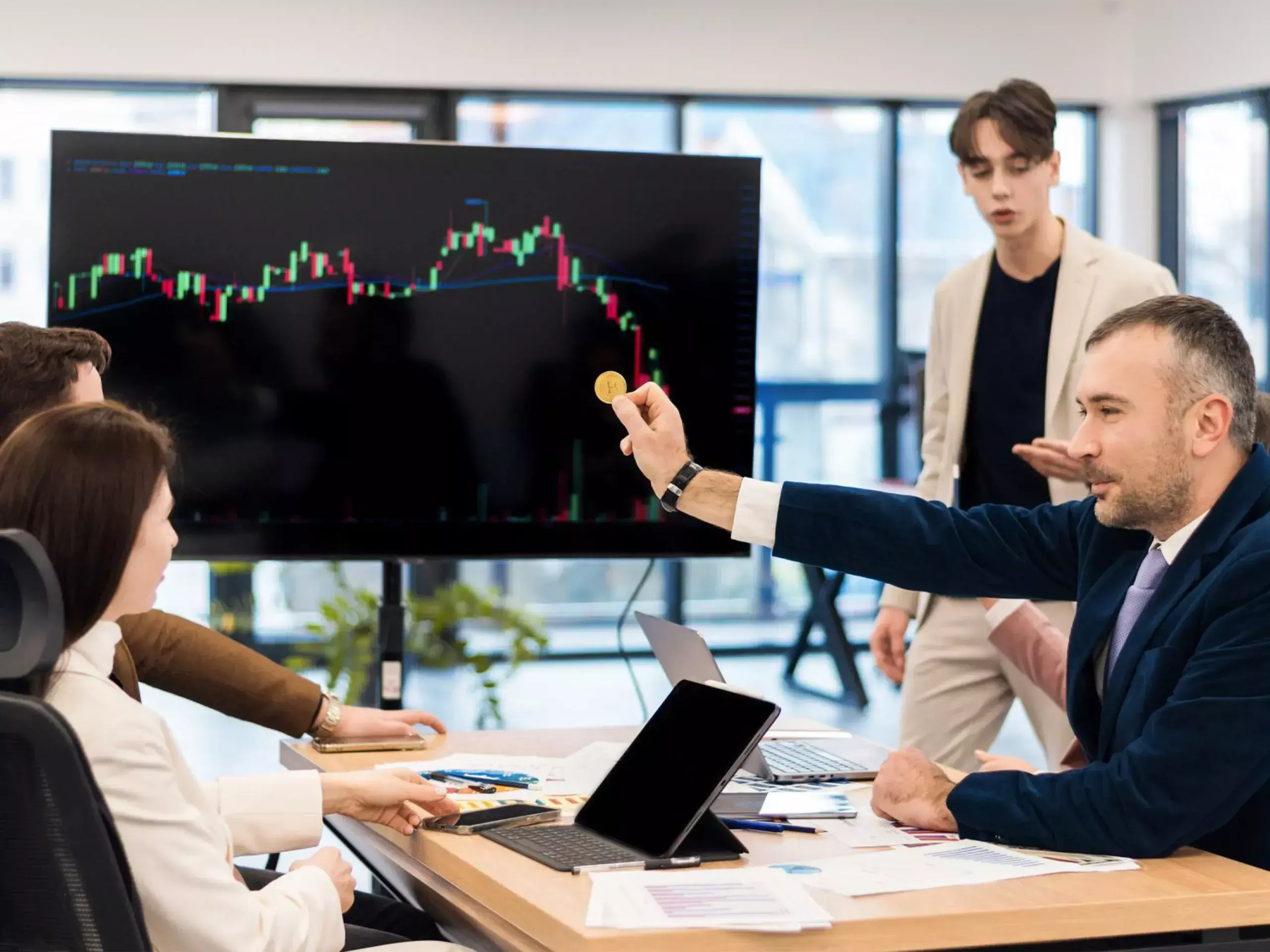 market fell from gains to losses