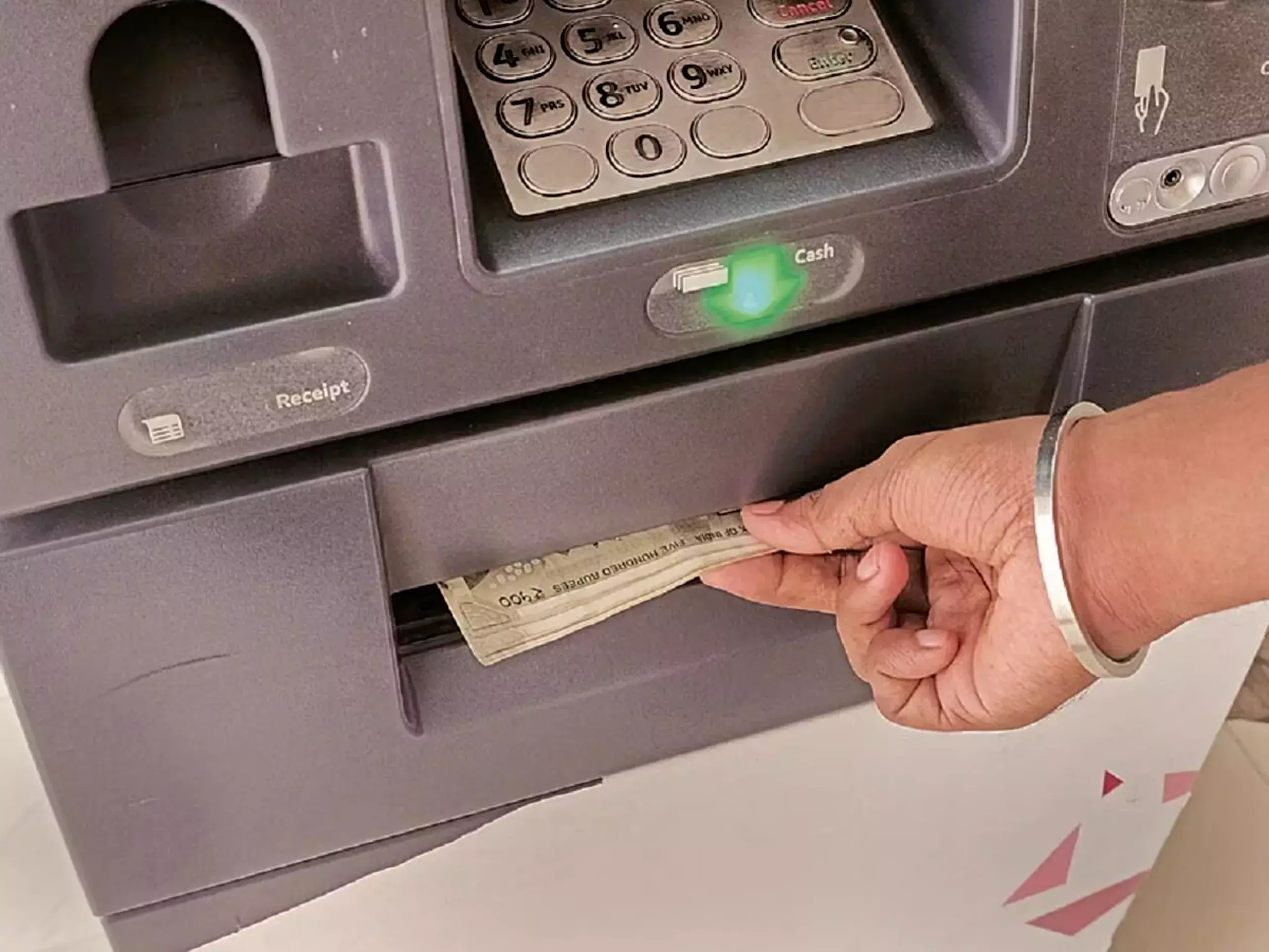 1.4 crores per month average withdrawal from atm