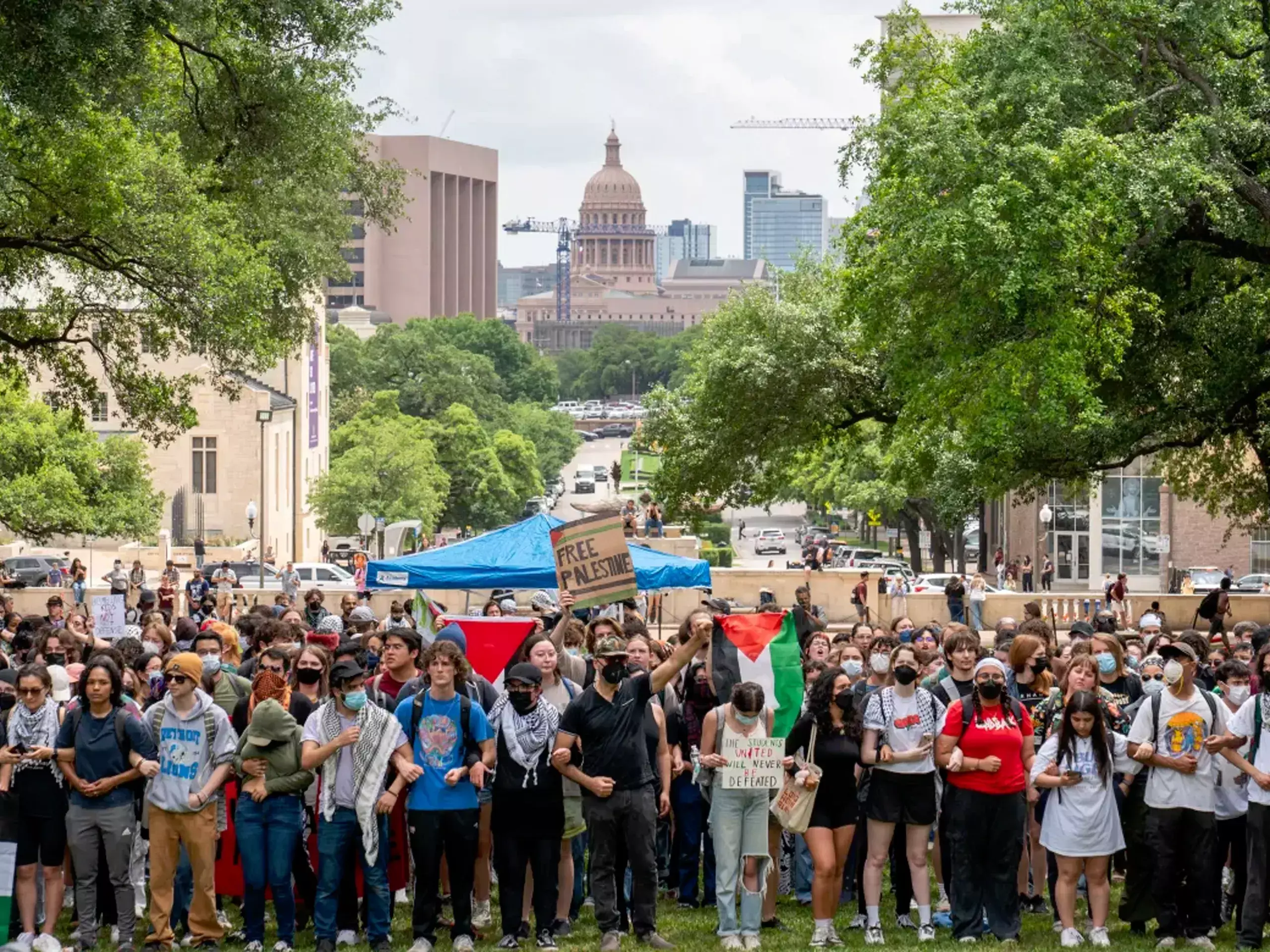universities in the us where protests are spreading