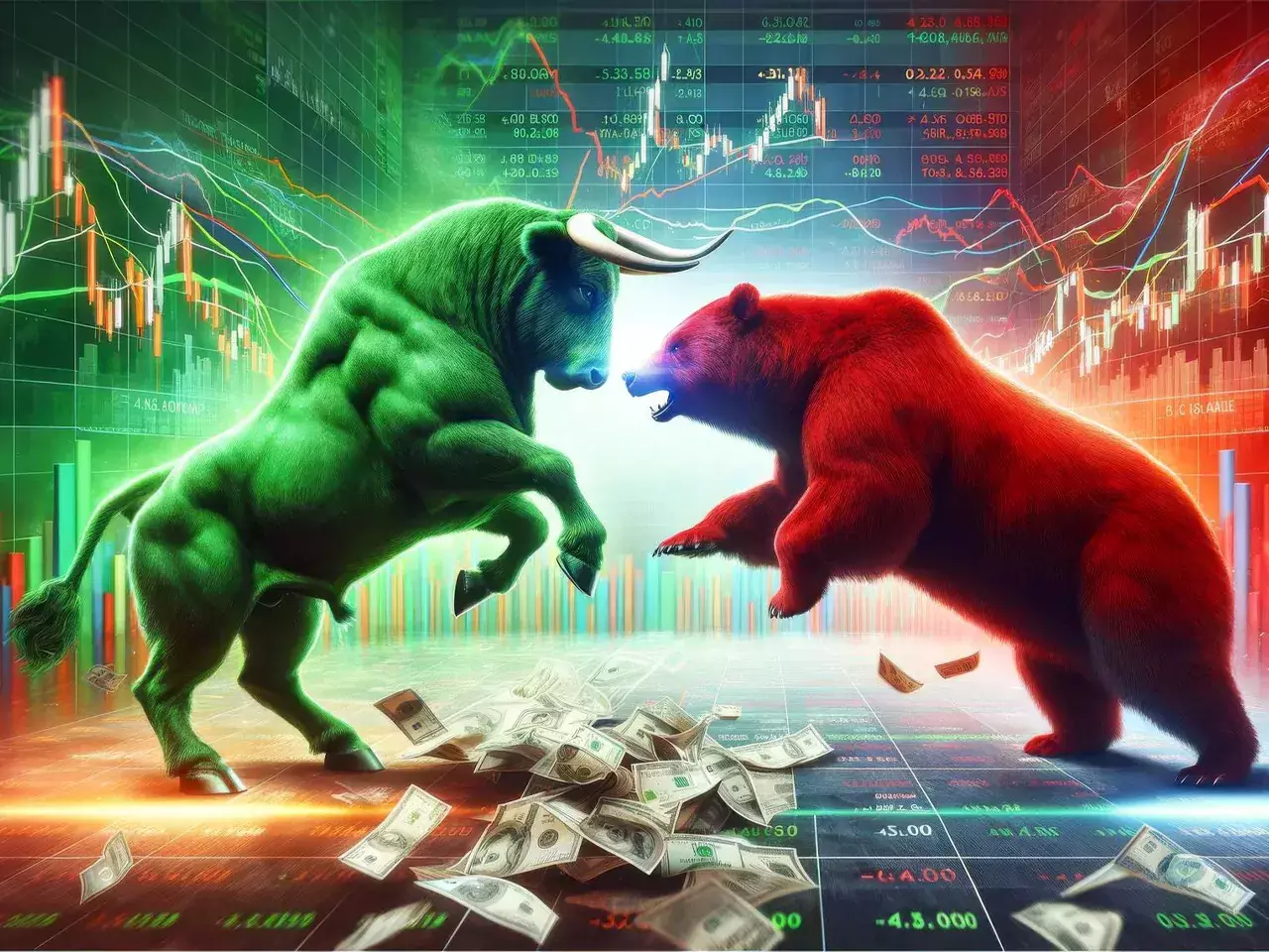 volatility followed by the domestic market