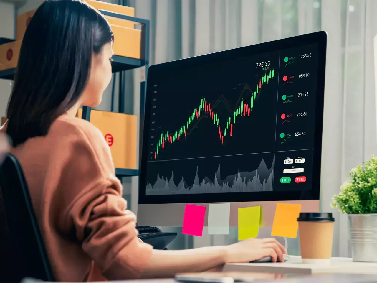 markets remain volatile, indices gain