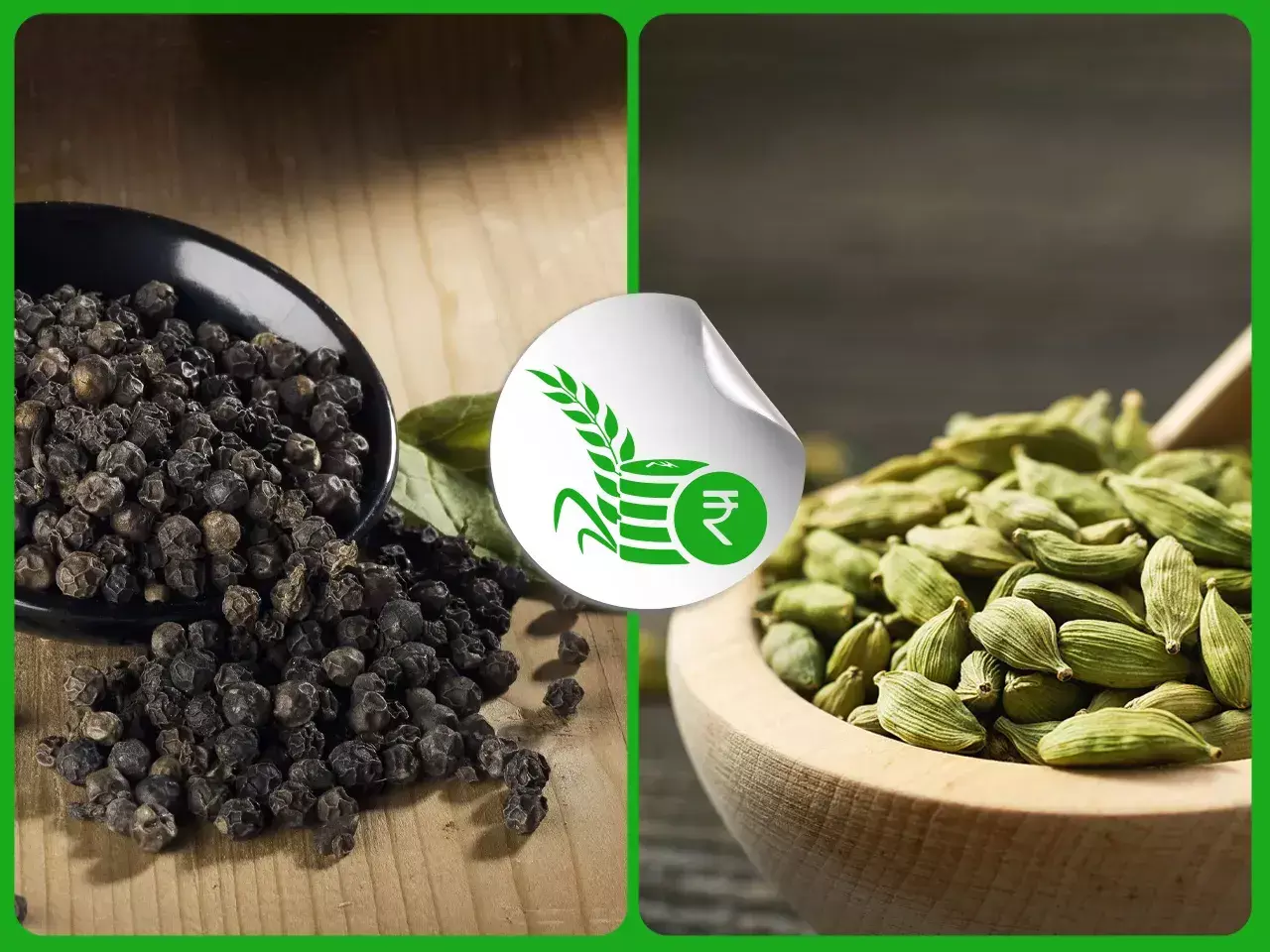 വിപണിയിലെ താരങ്ങളായി ഏലവും കുരുമുളകും