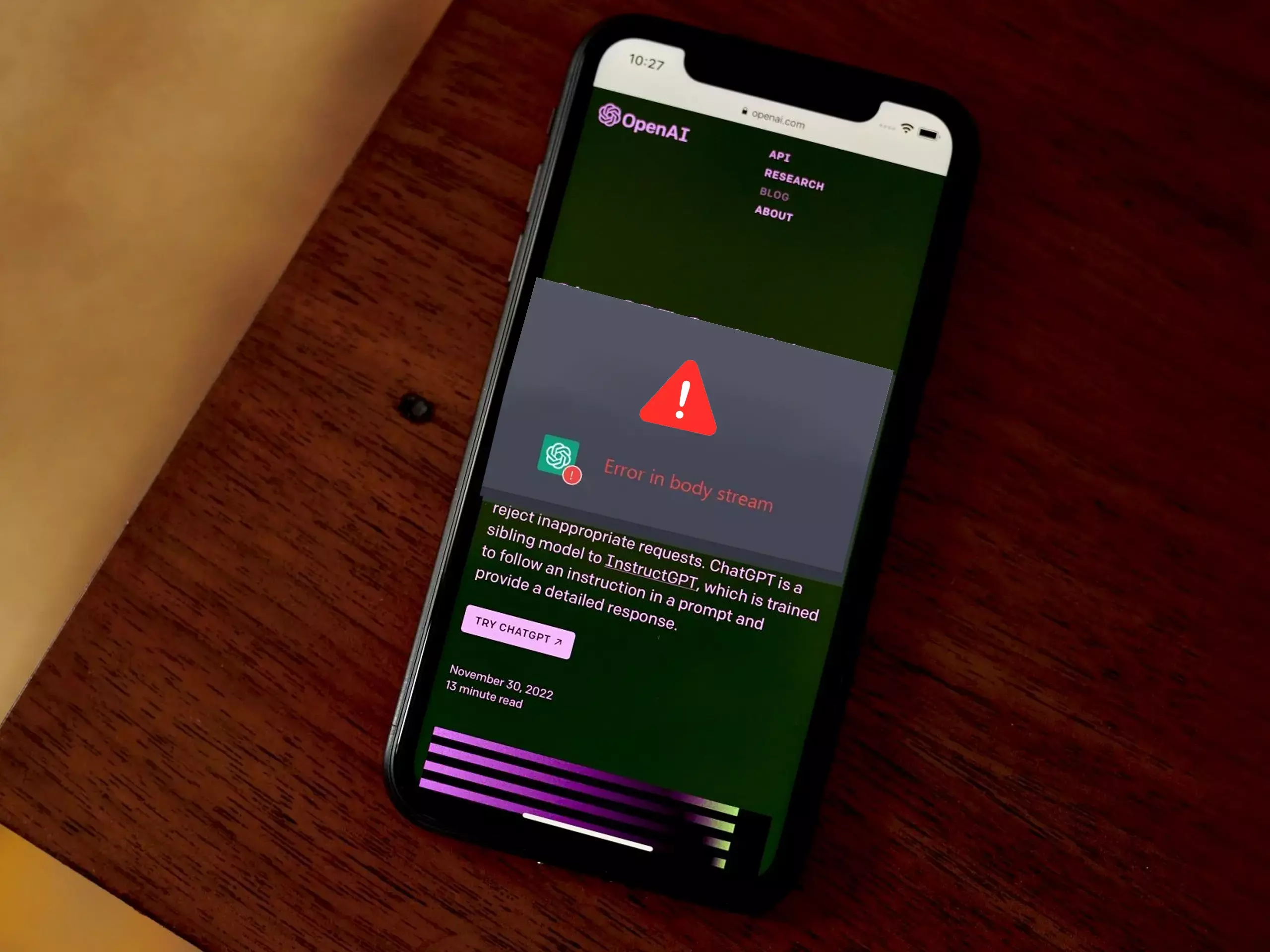 Chat GPT is on strike, OpenAI says it will fix the problem soon