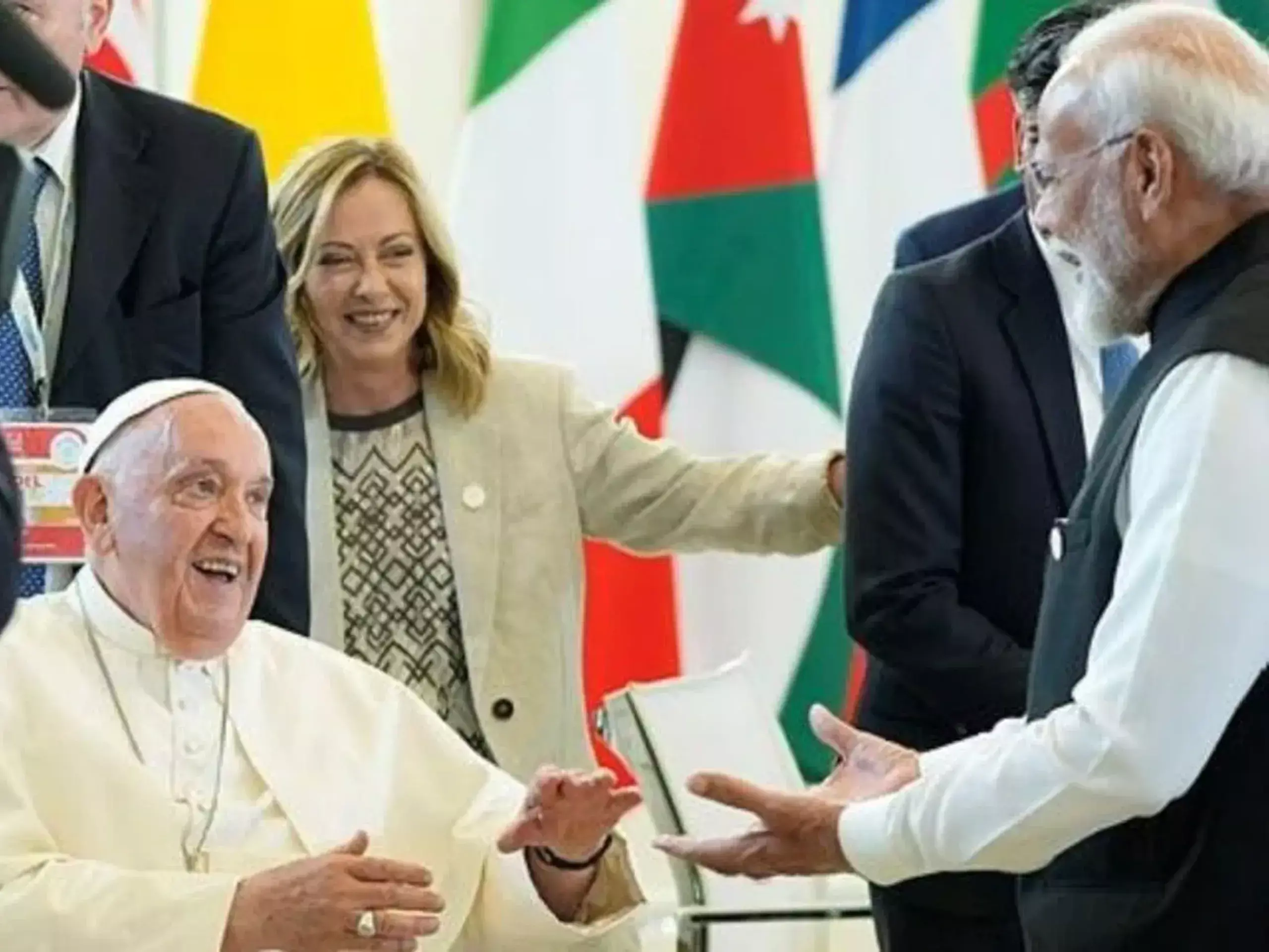 this is the first time the pope has attended the g7 summit