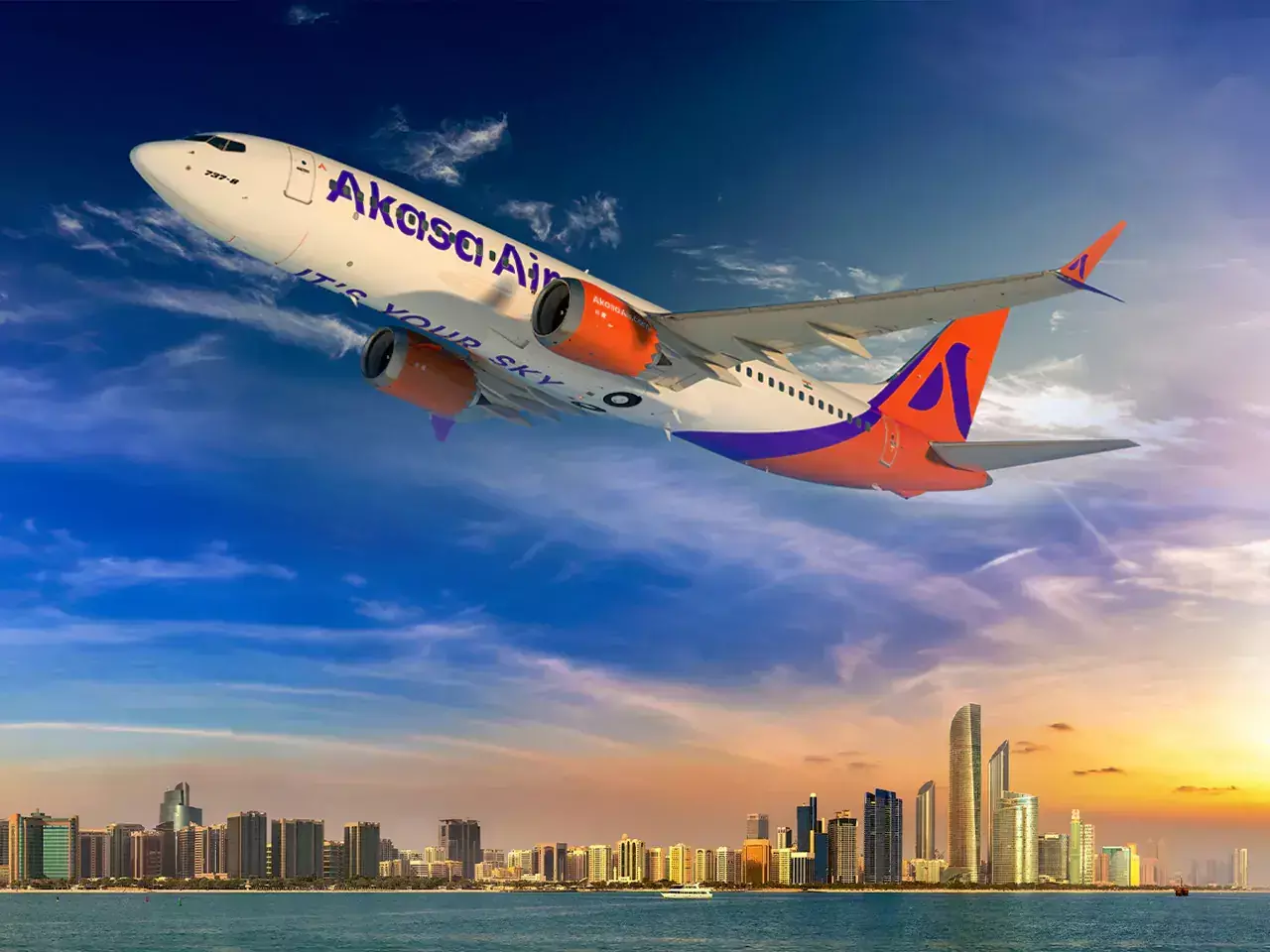 akasha air to abu dhabi