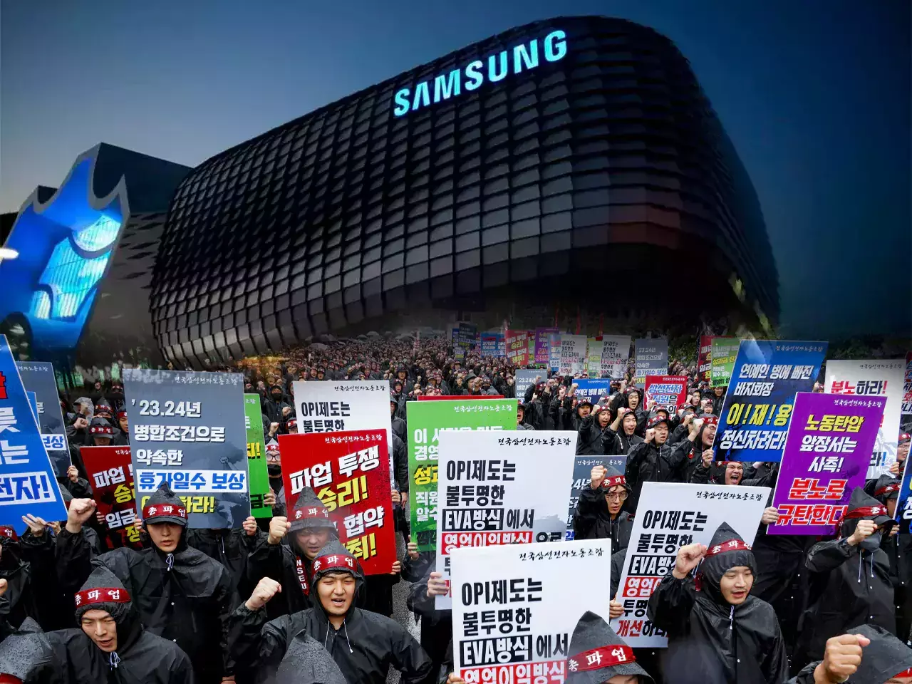 indefinite strike crisis at samsung electronics