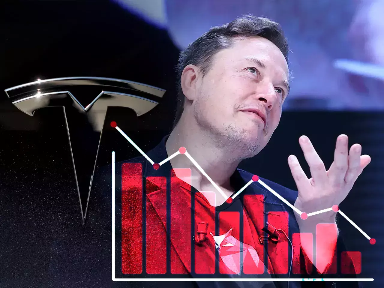 teslas shares fall after robotaxi event