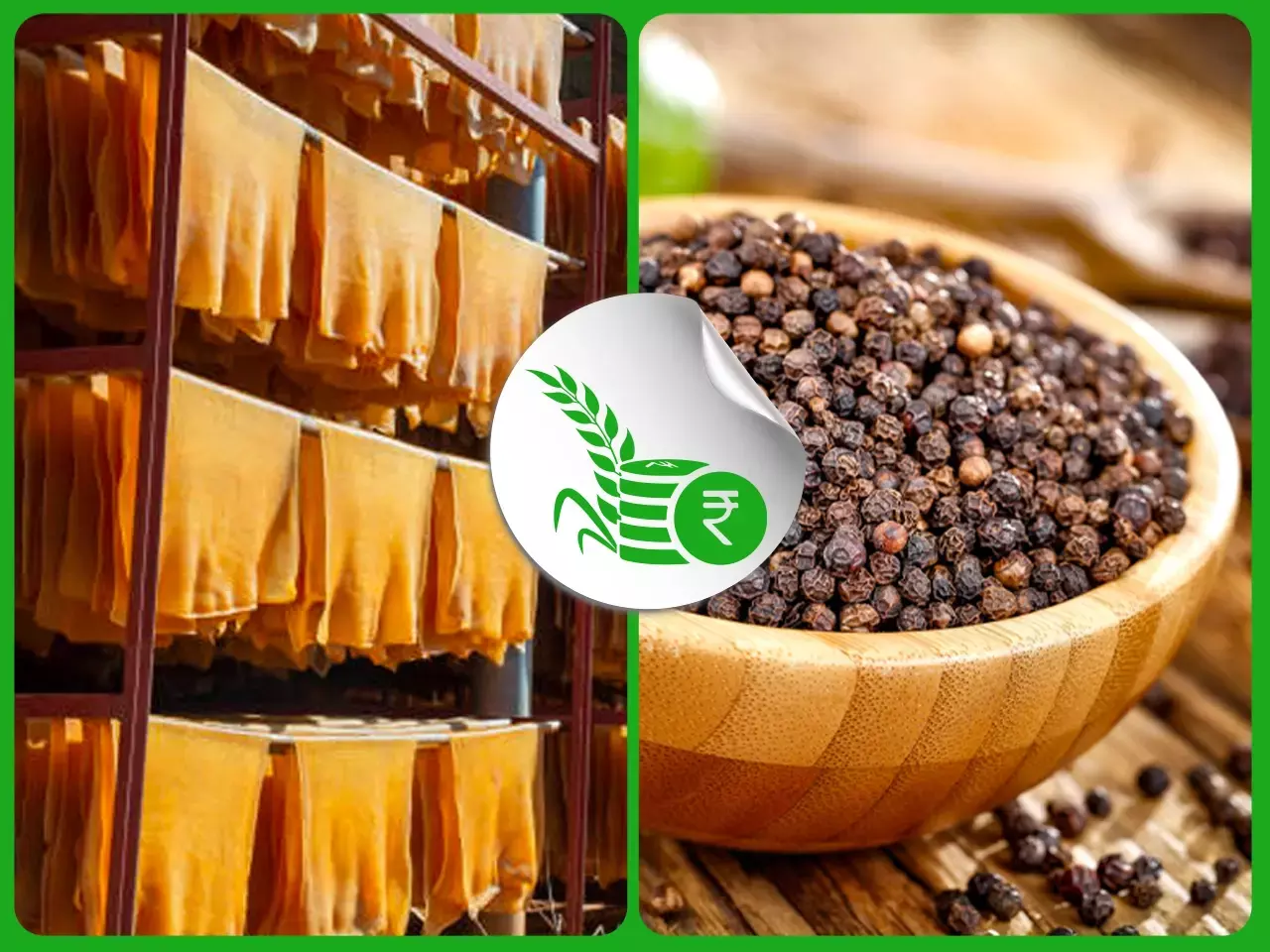 വിറ്റുമാറാന്‍ വിപണി തേടി കുരുമുളക്; ഉയര്‍ന്ന് റബര്‍ വില