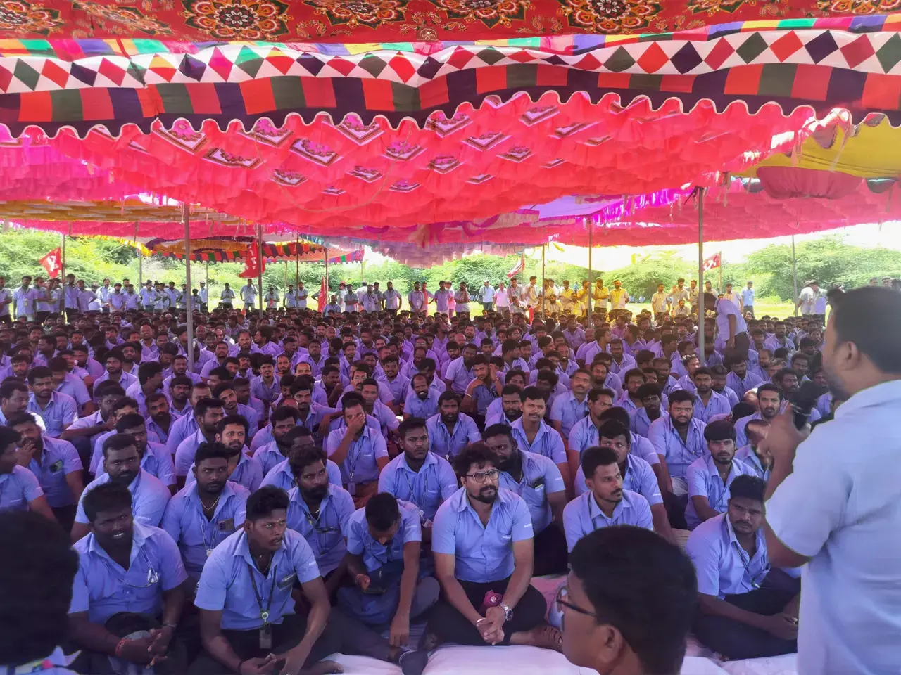 strike at Samsung after ten days in chennai