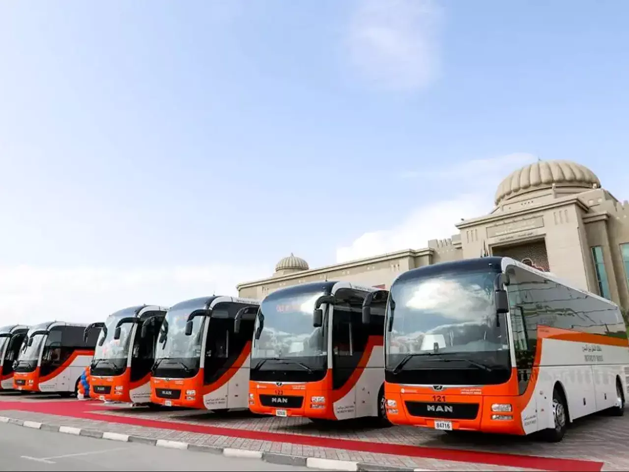 sharjah also to green transport, on electric bus lines