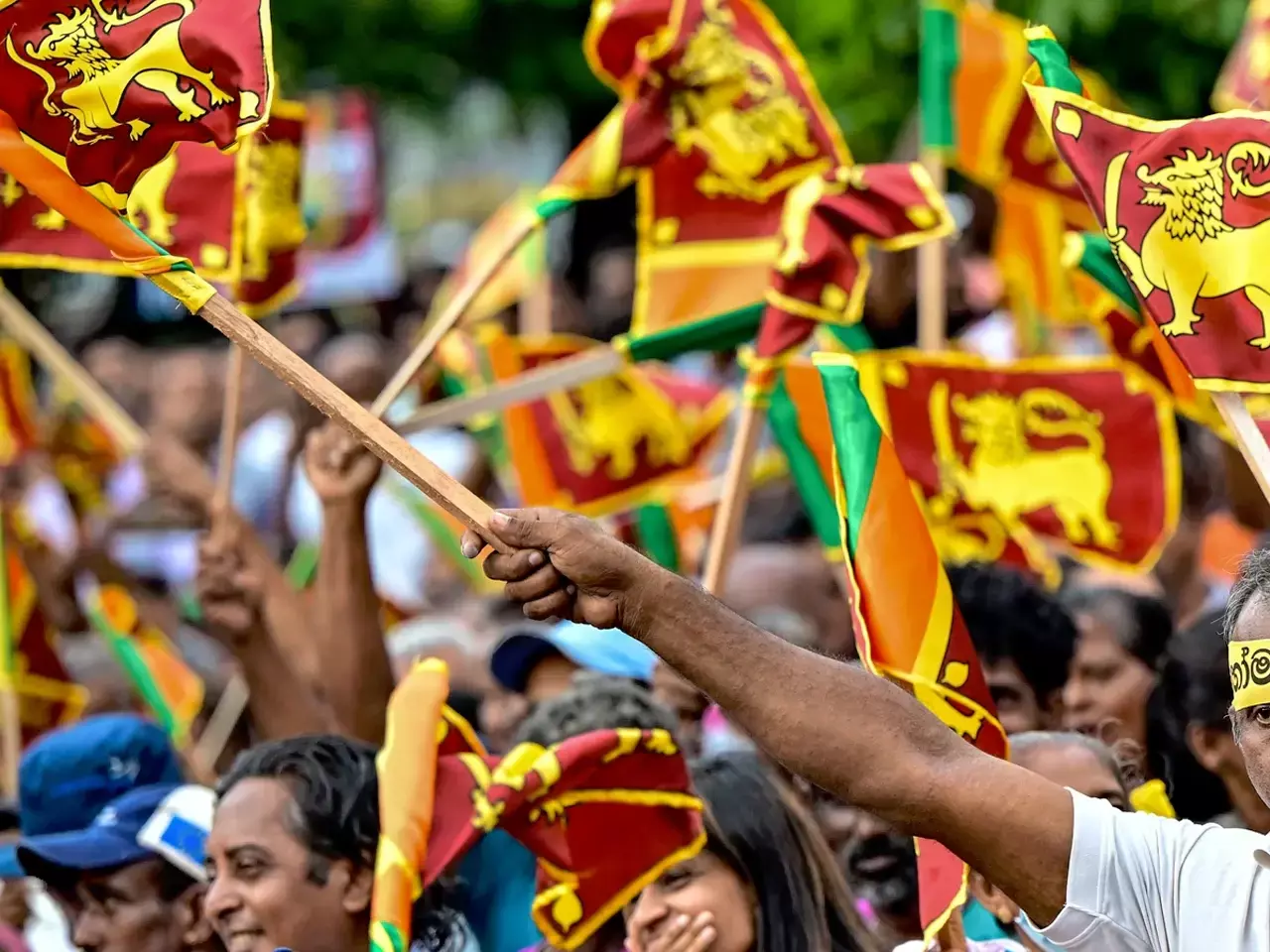 sri lankan election seeking support for implementation of leftist policies