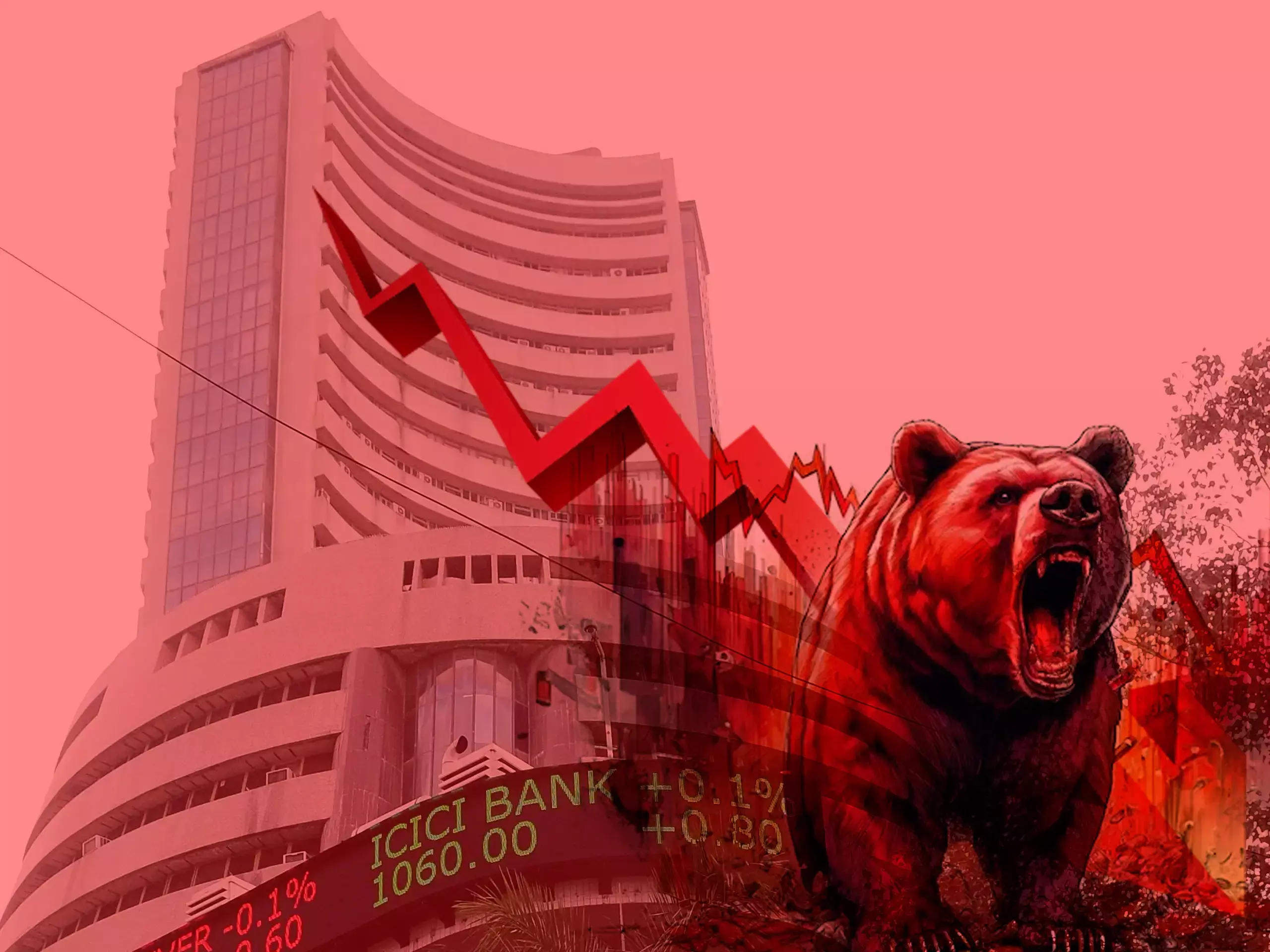 ചുവപ്പണിഞ്ഞ് ദലാൽ തെരുവ്; സെൻസെക്സ് ഇടിഞ്ഞത് 1.5%