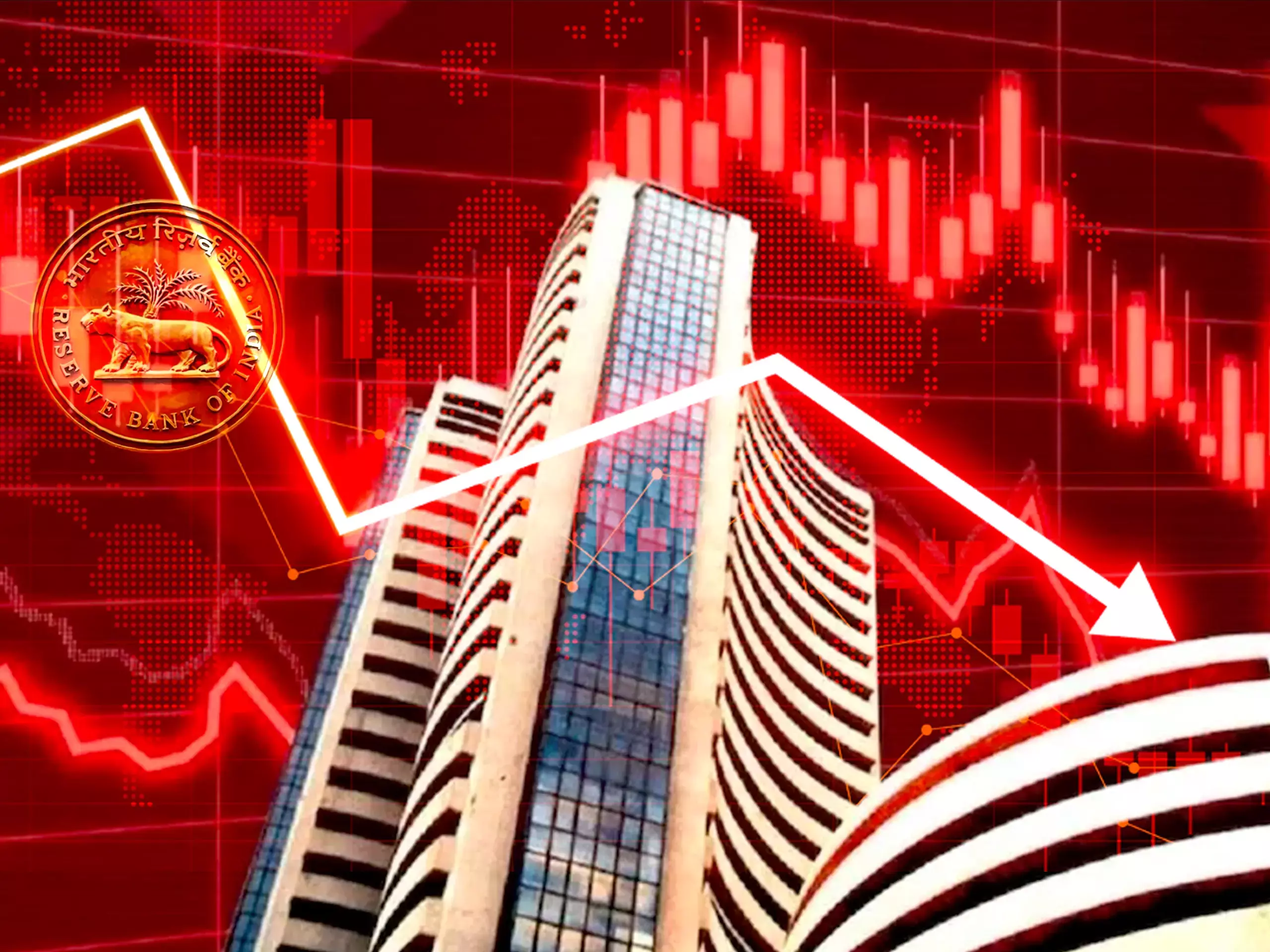സ്റ്റാൻസ് ന്യൂട്രലിലേക്ക് മാറ്റി ആർബിഐ; ചുവപ്പണിഞ്ഞ് വിപണി