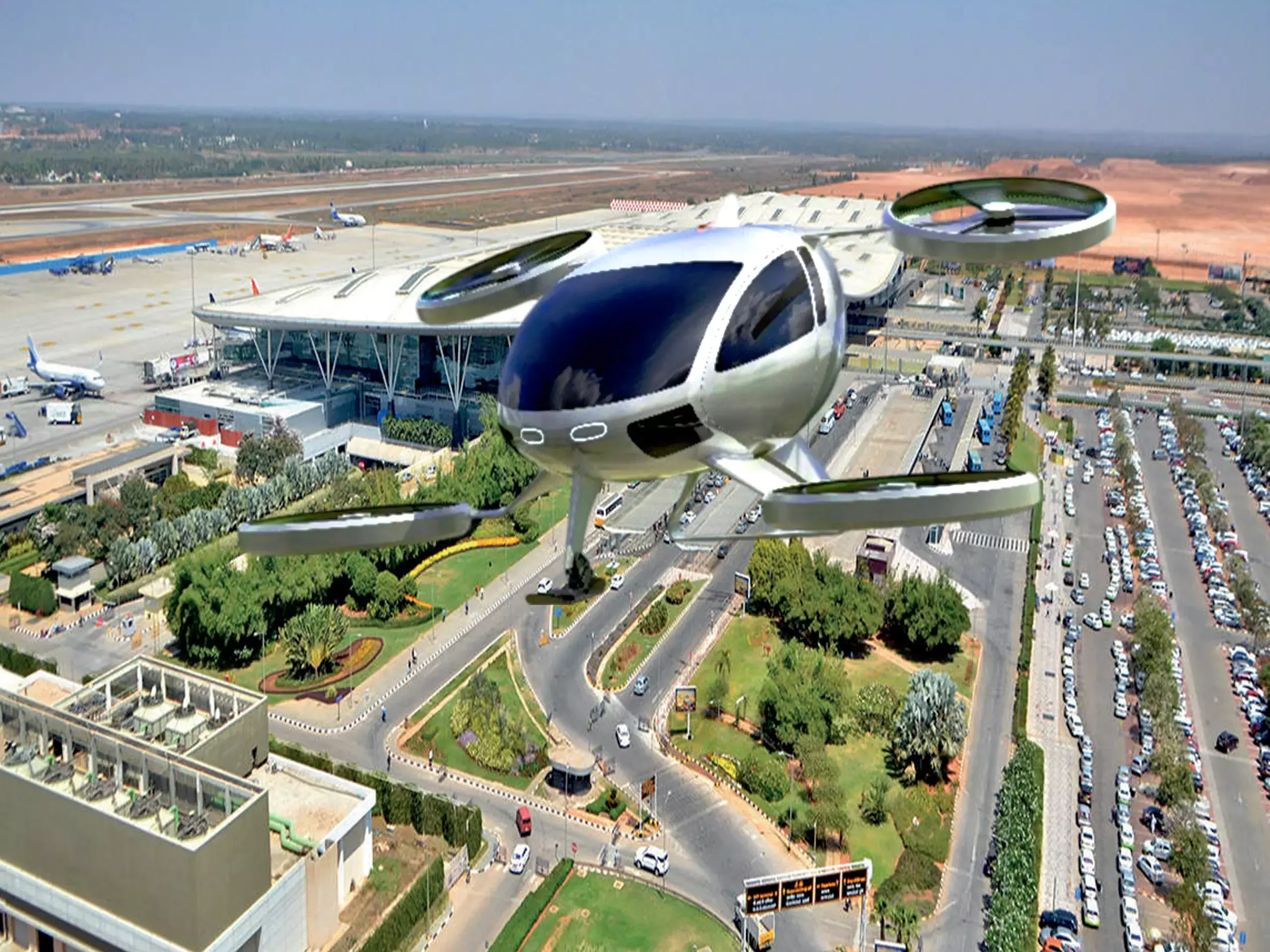 ട്രാഫിക് മറികടക്കാന്‍ ബെംഗളൂരുവില്‍   എയര്‍ടാക്‌സികള്‍ പുറത്തിറങ്ങും