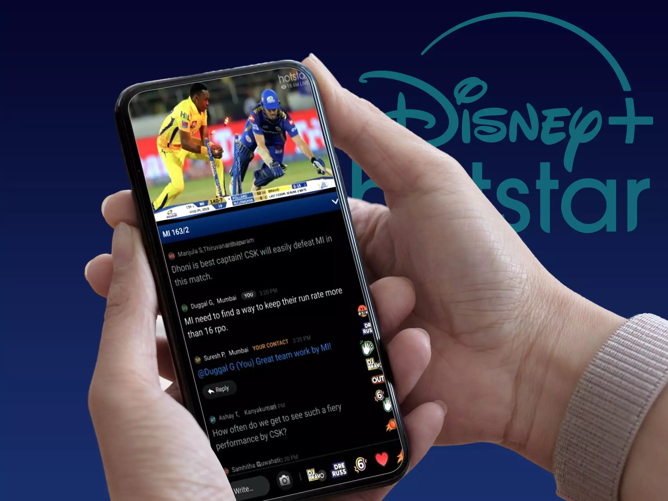 ഡിസ്‌നി-റിലയന്‍സ് തത്സമയ സ്‌പോര്‍ട്‌സ്   മത്സരങ്ങള്‍ ഹോട്ട്സ്റ്റാറിലേക്ക്