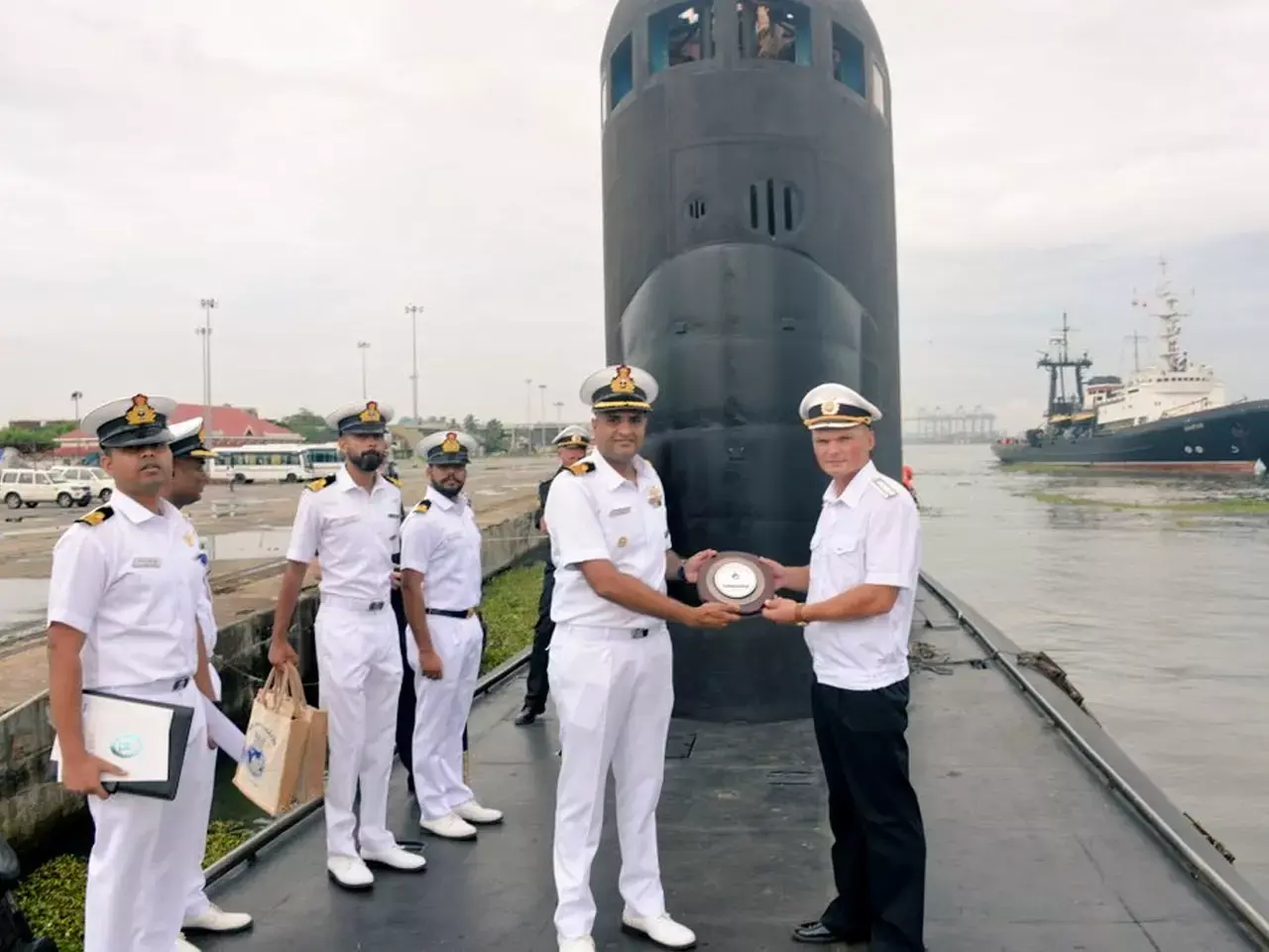 russian submarine anchored in kochi