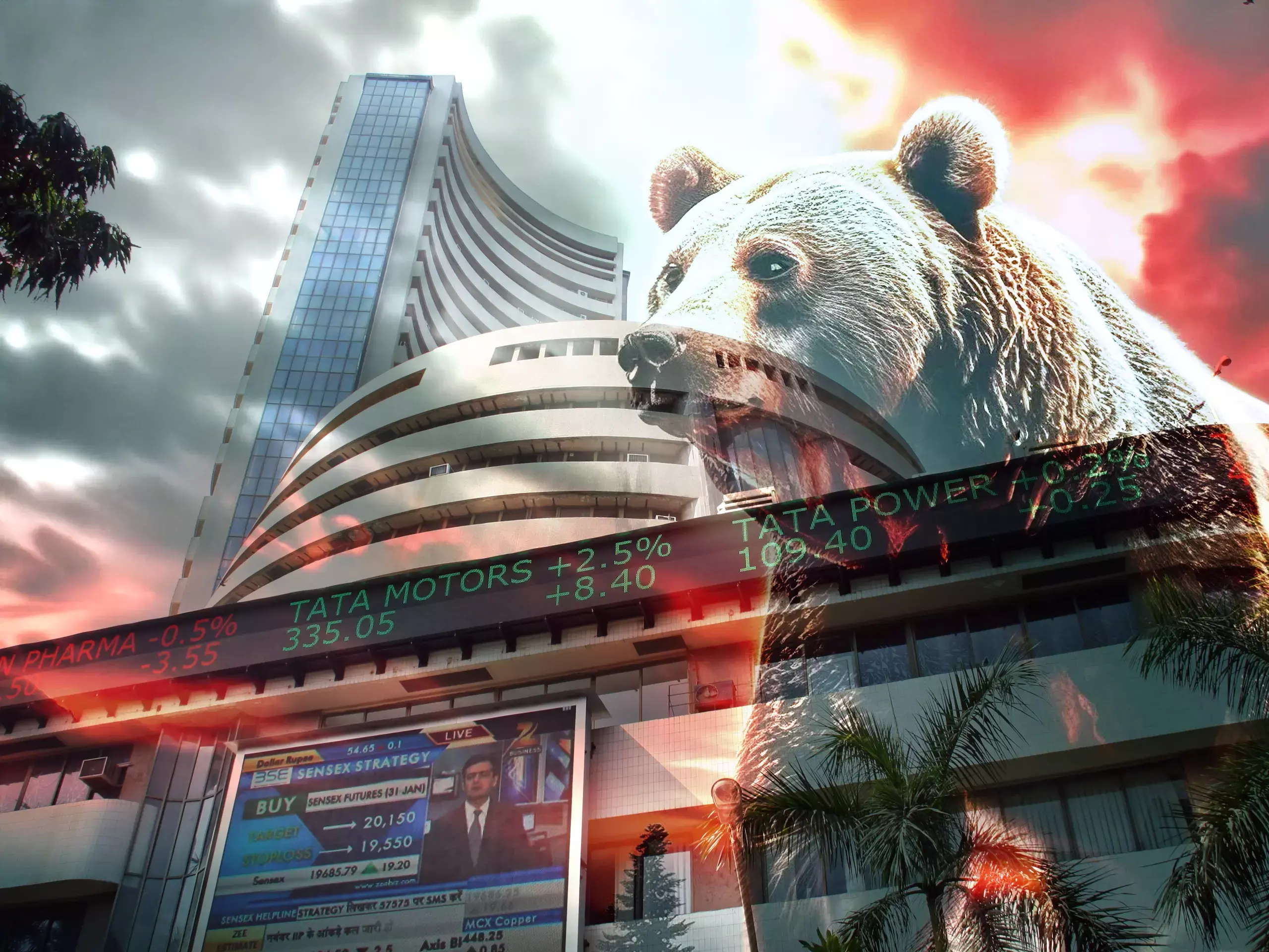 24,200ൽ നിഫ്റ്റി; 836 പോയിൻ്റ് ഇടിഞ്ഞ് സെൻസെക്‌സ്