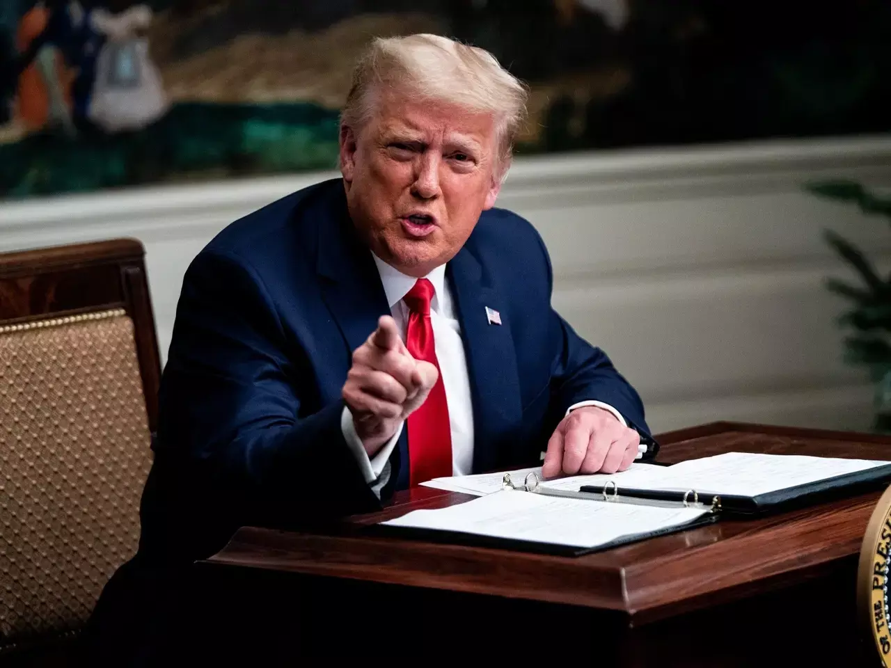 trump tells india that if taxes are not reduced, work will be delayed