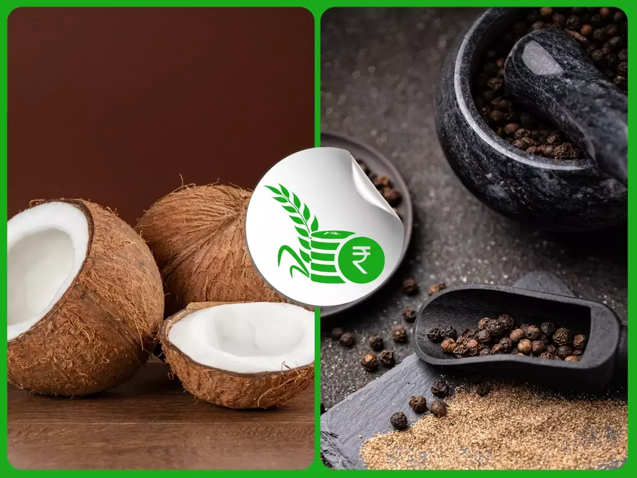 നാളികേരോല്‍പ്പന്നവില കുതിച്ചു;  കുരുമുളക് വീണ്ടും താഴേക്ക്