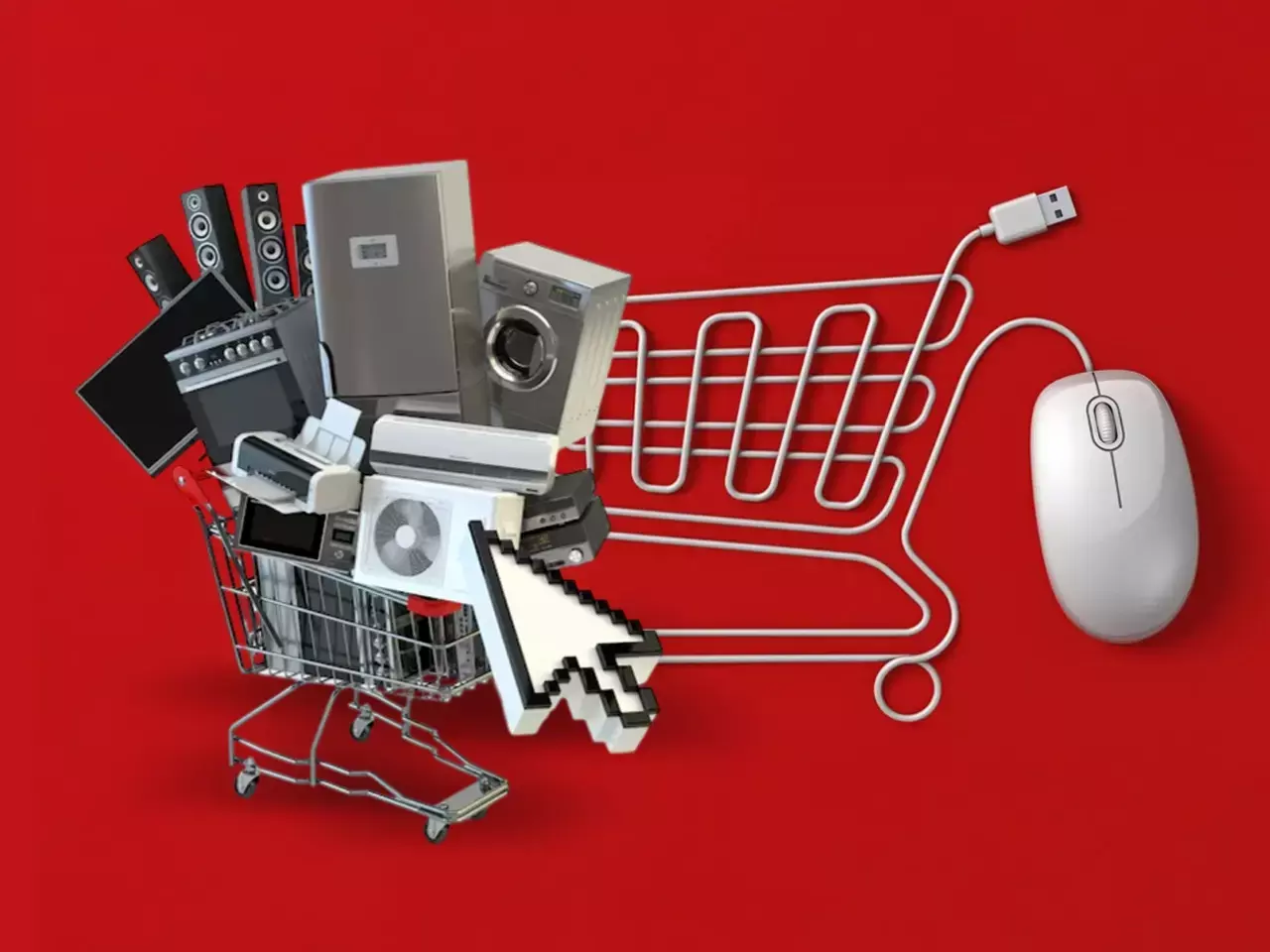 electronics, online sales are taking off, figures show